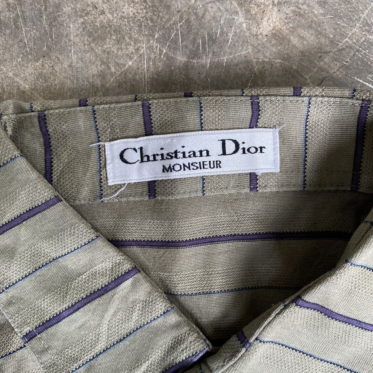 Christian Dior Monsieur Vintage 90s Christian Dior Stripe Polos Long Sleeve Shirt Size US M / EU 48-50 / 2 - 5 Thumbnail