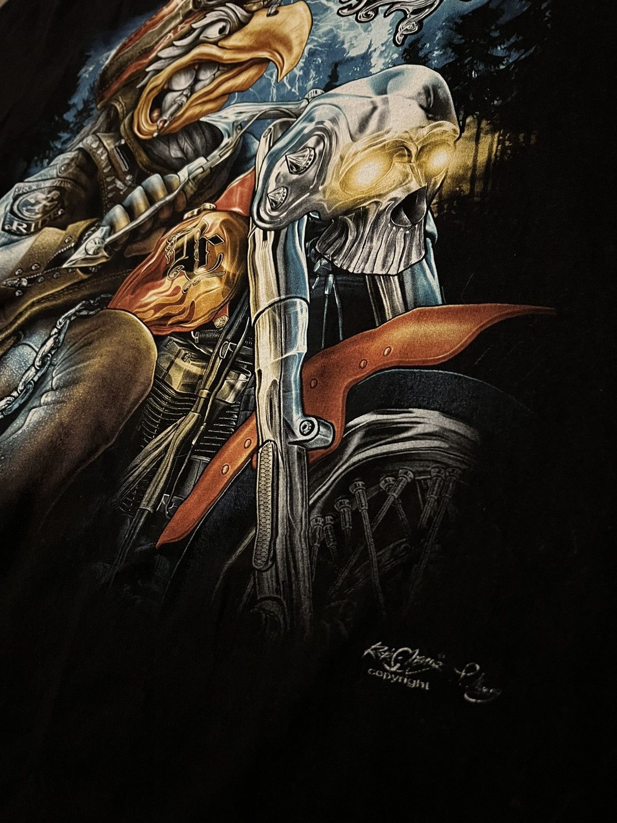 Vintage Vintage Rock Chang x Harley Riding Eagle Shirt size Large Size US L / EU 52-54 / 3 - 2 Thumbnail