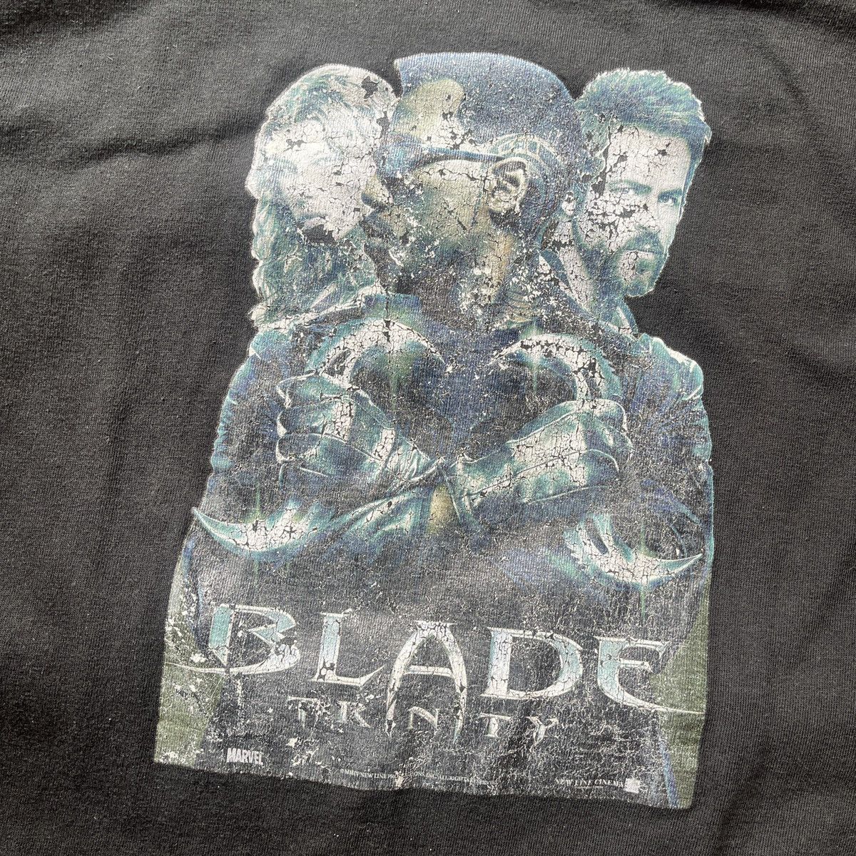 Marvel Comics × Vintage Vintage Blade Trinity 2004 Marvel Movie Promo TShirt Size US M / EU 48-50 / 2 - 7 Thumbnail
