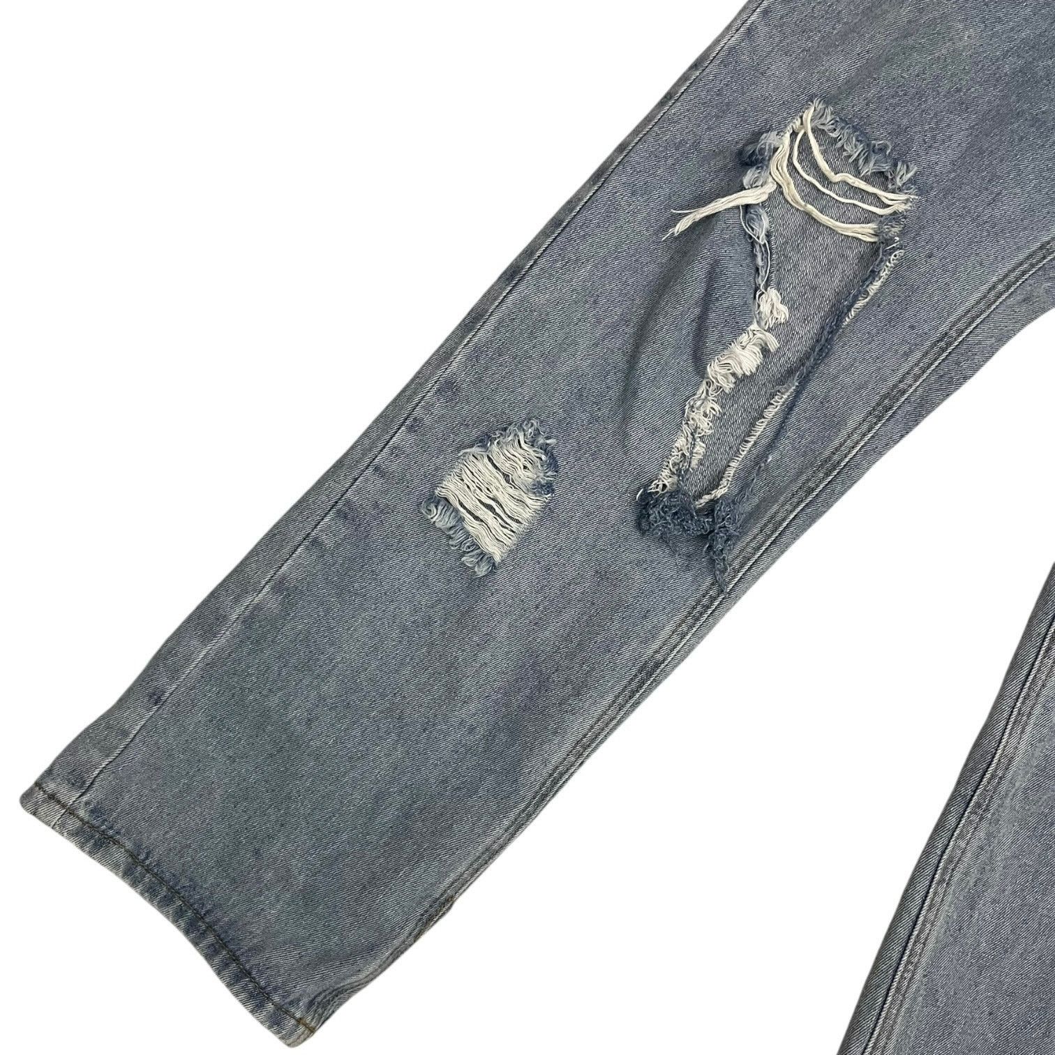 Nasty Gal Nasty Gal Distressed High Rise Relaxed Fit Jeans Size 28" / US 6 / IT 42 - 7 Thumbnail