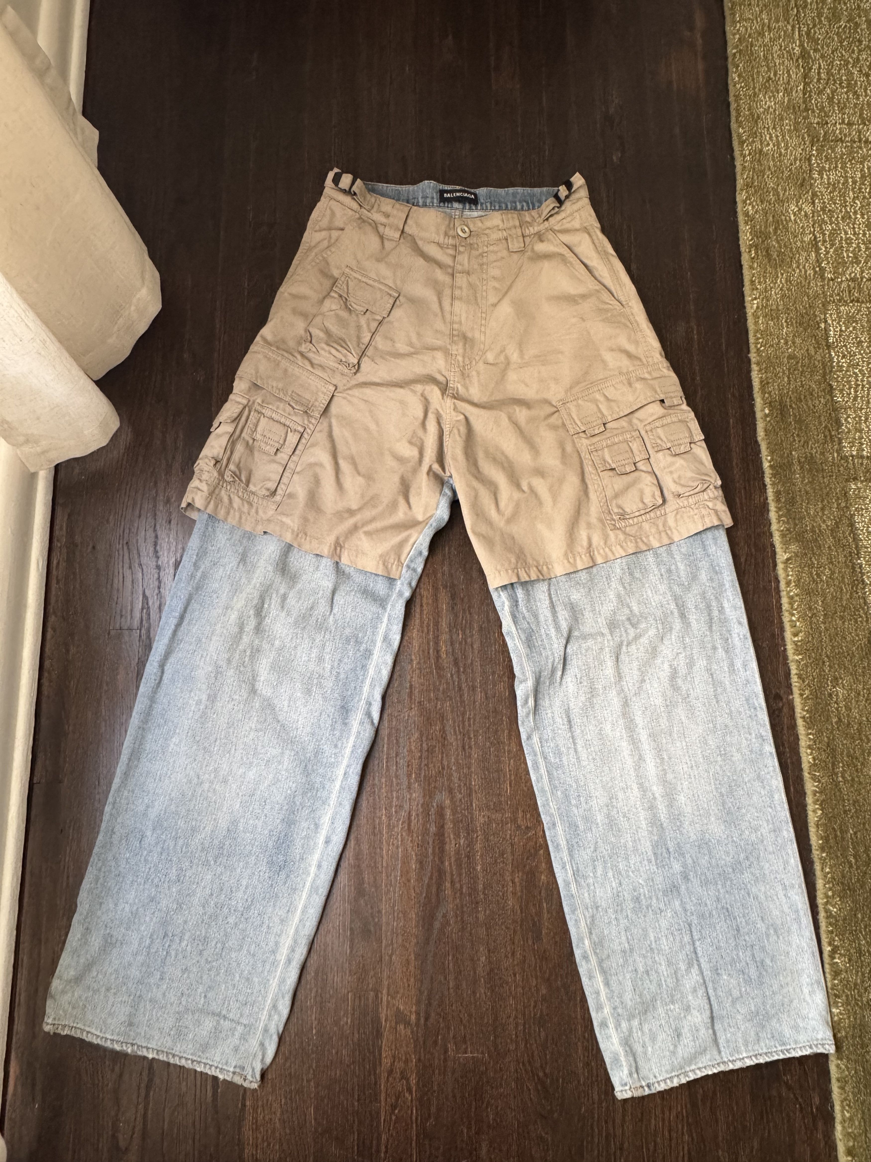 Balenciaga Balenciaga Cargo Hybrid Jeans Size US 29 - 1 Thumbnail