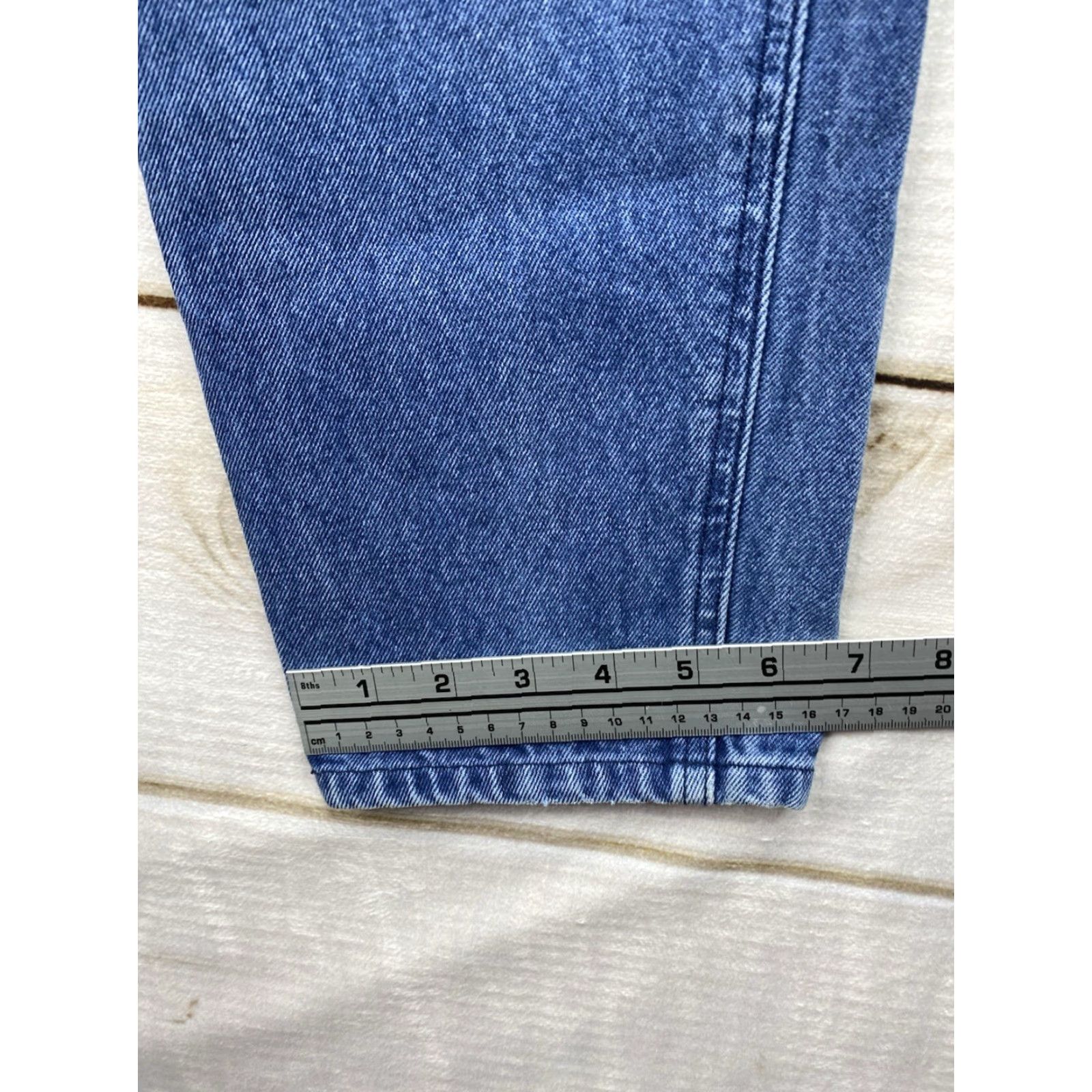 Vintage VINTAGE Rio by Stephen Mardon Jeans Women Juniors 11 Long Blue 5-Pocket High Rise Button Fly Cowboy 80s 90s Mens Womens Girls Size 32" / US 10 / IT 46 - 5 Thumbnail