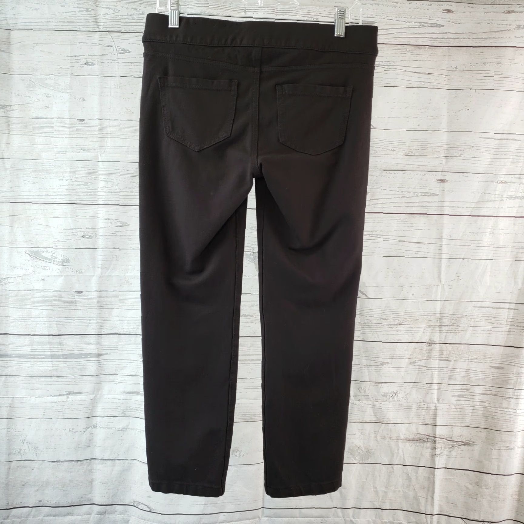 Vintage Liverpool Womens Sienna Pull On Legging Sz 8 Brown Cropped Ponte Knit Mid Rise Pants Size 30" / US 8 / IT 44 - 3 Thumbnail
