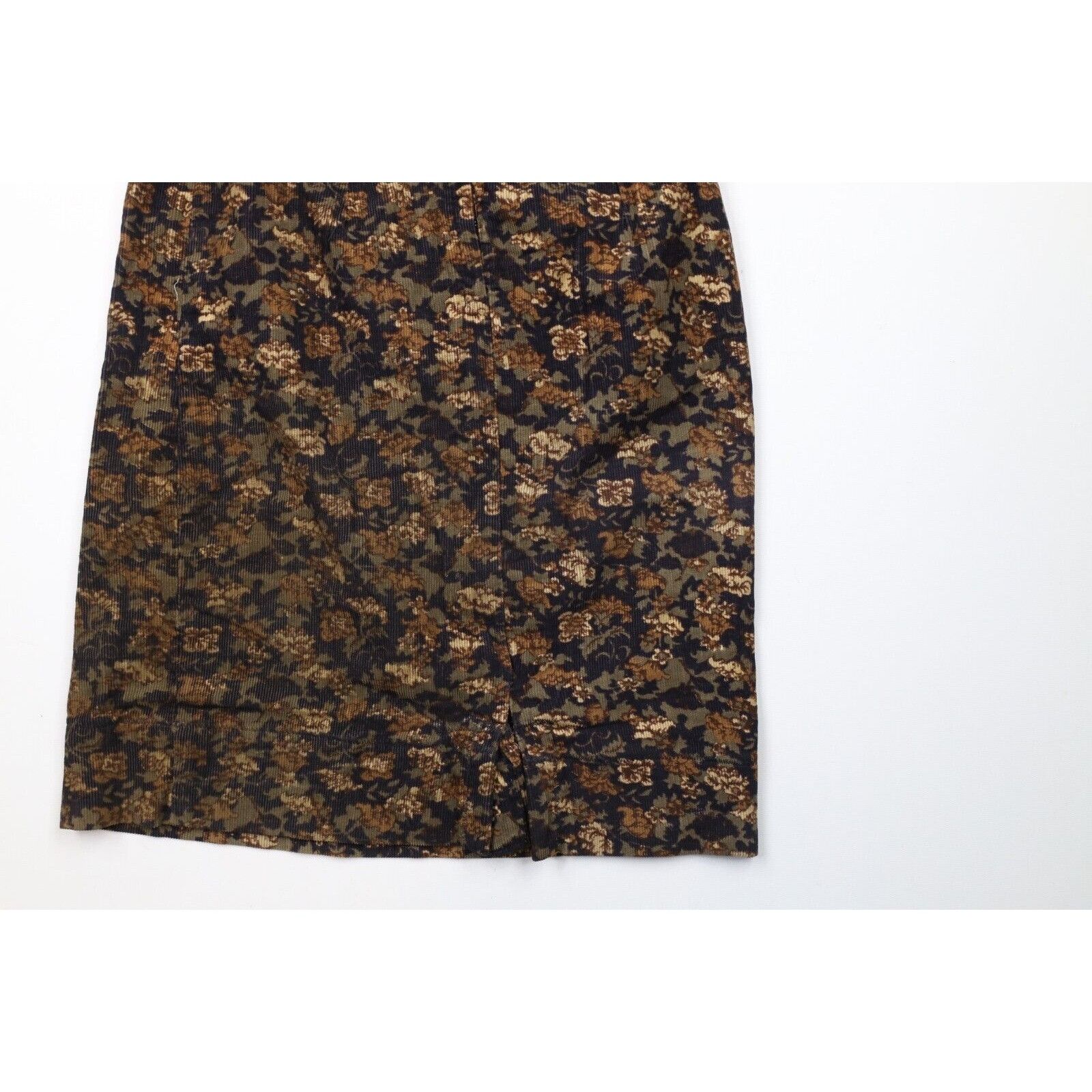Vintage Vintage 60s 70s Mid Century Modern MCM Flower Corduroy Skirt Size 24" / US 00 / IT 34 - 9 Thumbnail