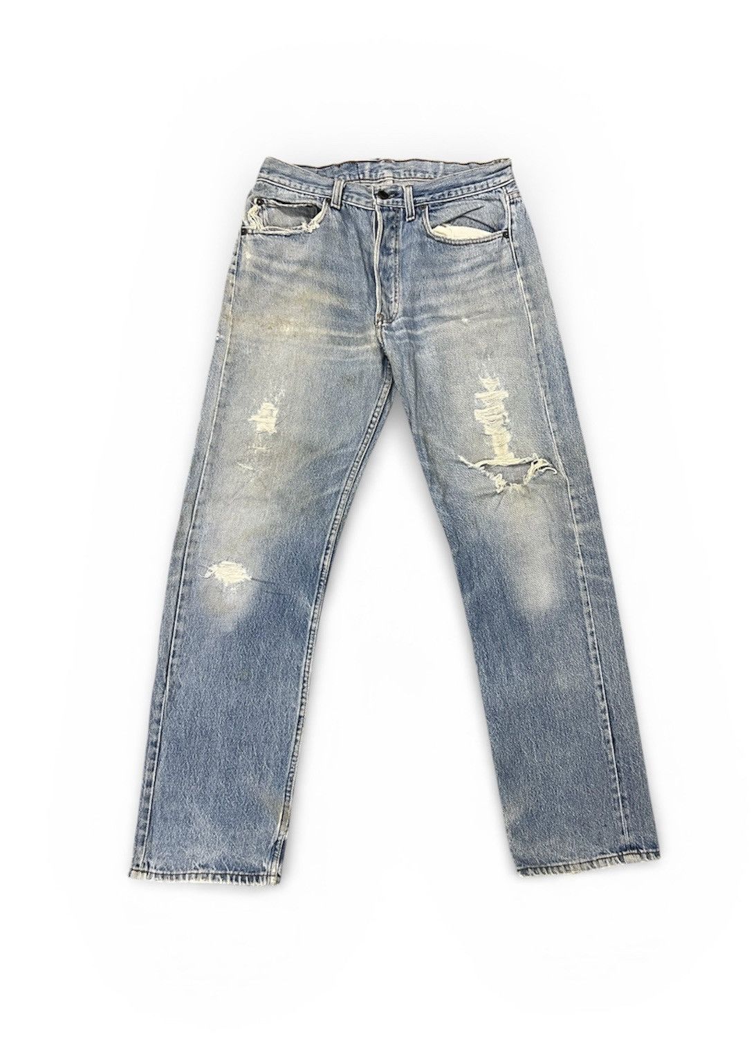 Levi's Vintage Levis Button 653 Made in Usa Distressed Denim Jeans Size US 30 / EU 46 - 1 Thumbnail