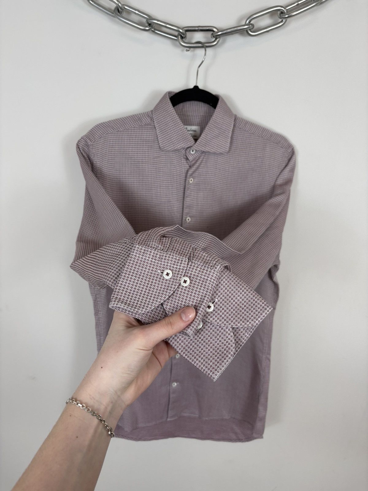 Strenstroms Stenstroms Slimline Twofold Super Cotton Button Up Shirt Size US M / EU 48-50 / 2 - 8 Thumbnail