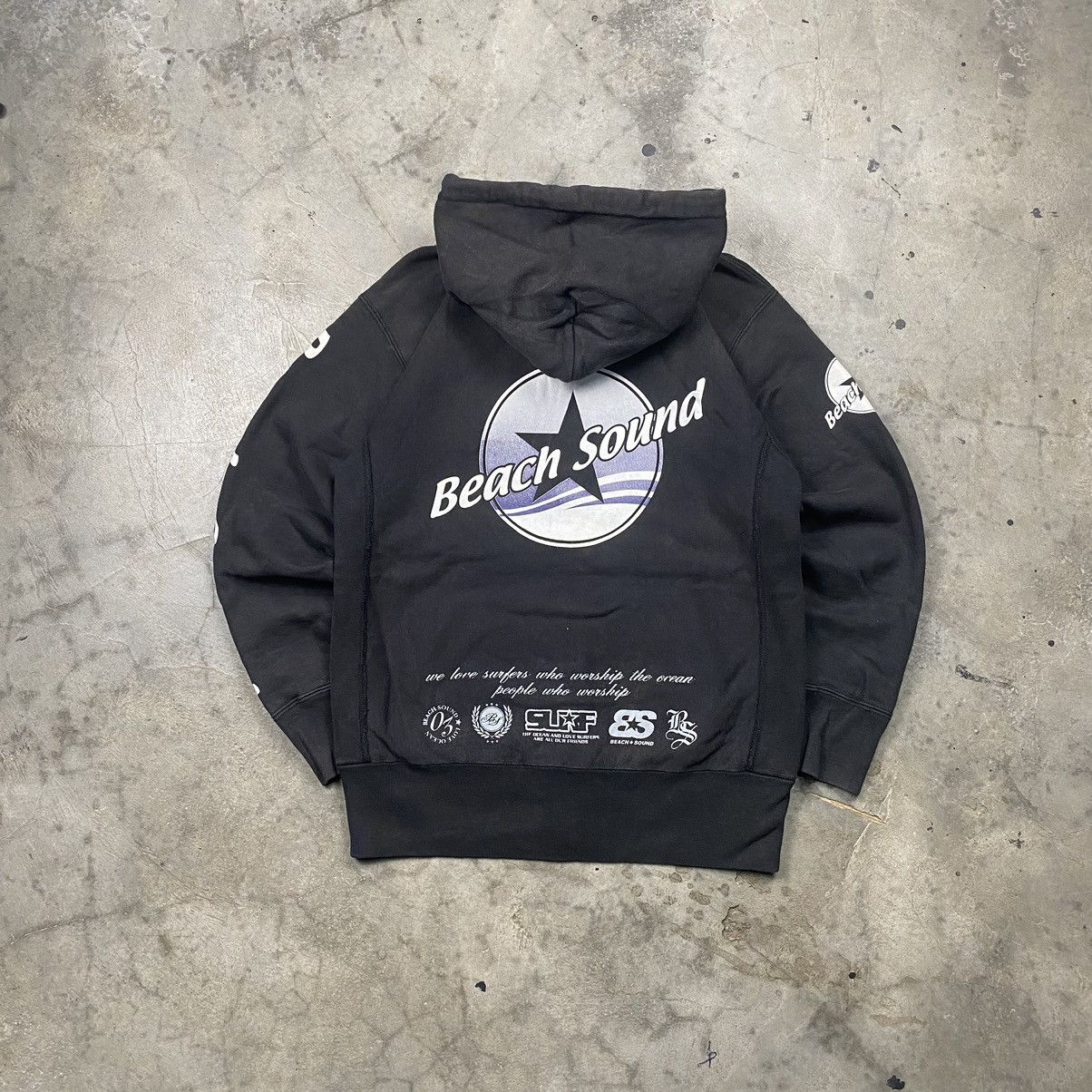 Japanese Brand × Vintage Y2K Beach Sound Poem Wording Heavyweight Zip Up Size US S / EU 44-46 / 1 - 1 Thumbnail