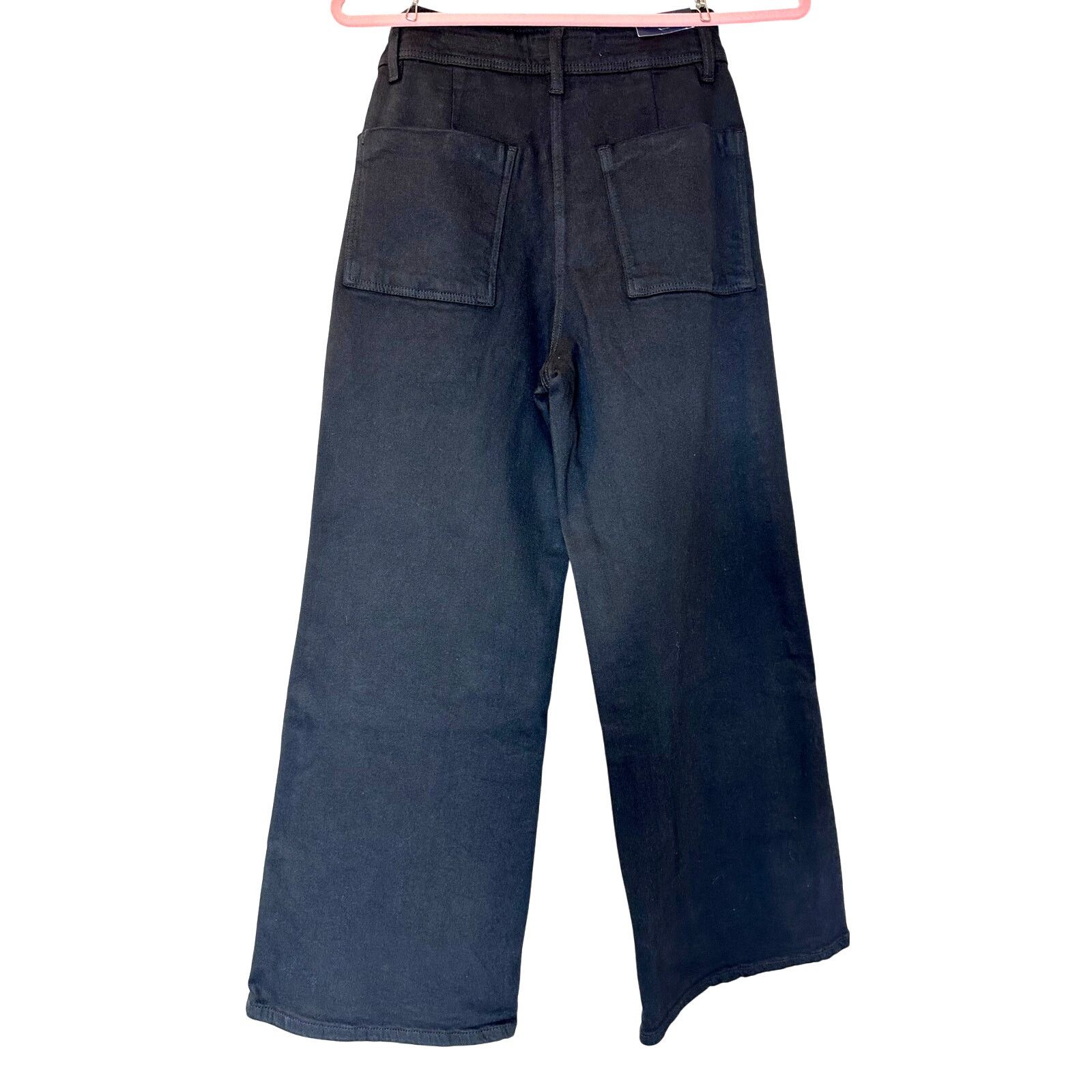 PIOMBO MP Piombo High Rise Wide Leg Jeans Black size 4 Size 27" / US 4 / IT 40 - 9 Thumbnail