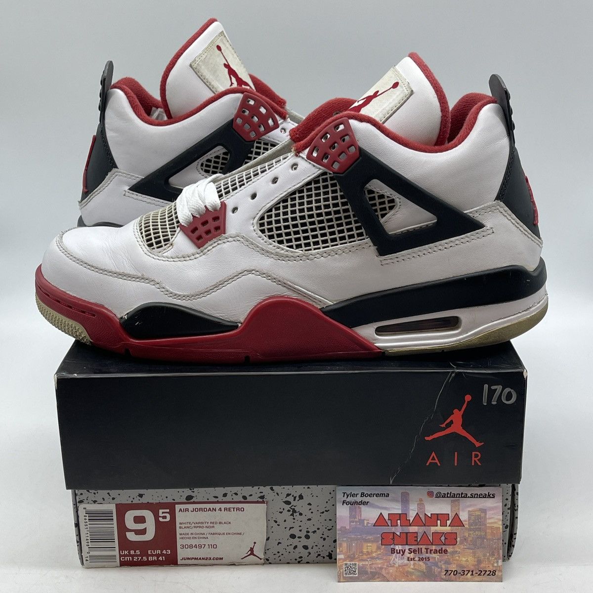 Jordan Brand Air Jordan 4 fire red Size US 9.5 / EU 42-43 - 1 Thumbnail