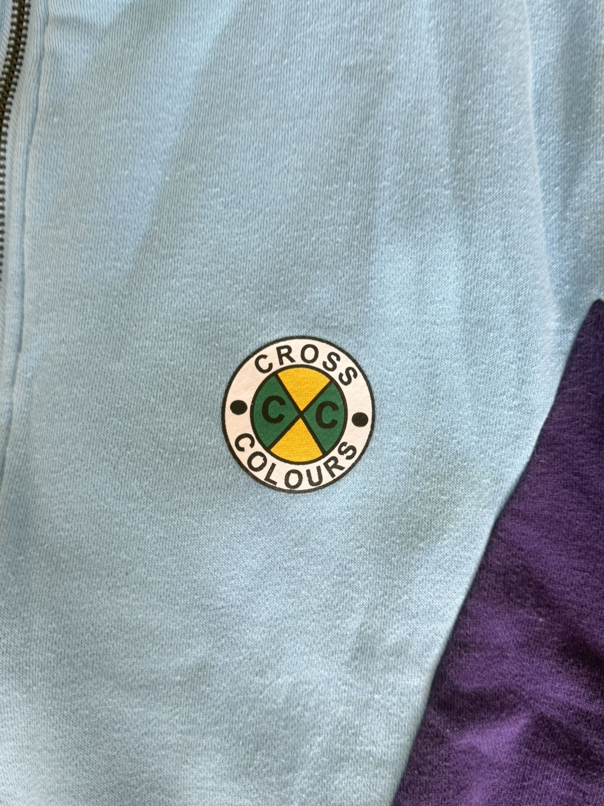 Cross Colours Cross Colours Vintage Women Fleece Jacket Cropped Full Zip Size L / US 10 / IT 46 - 5 Thumbnail