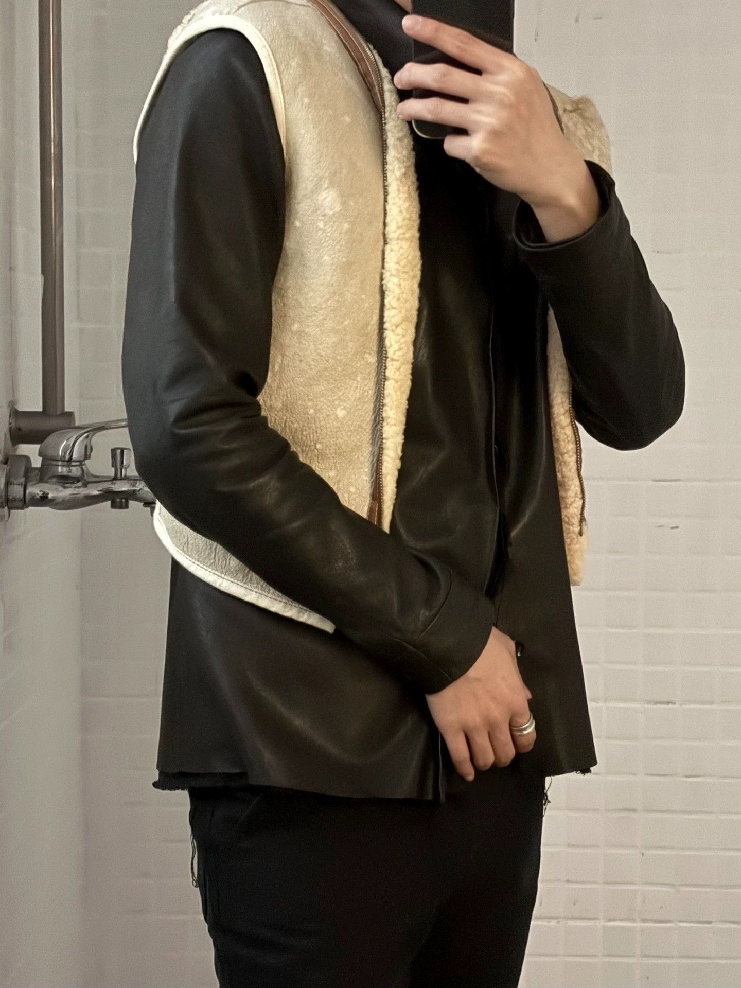 Maison Margiela White Fleece-Lined Button-Up Jacket Size US M / EU 48-50 / 2 - 3 Thumbnail