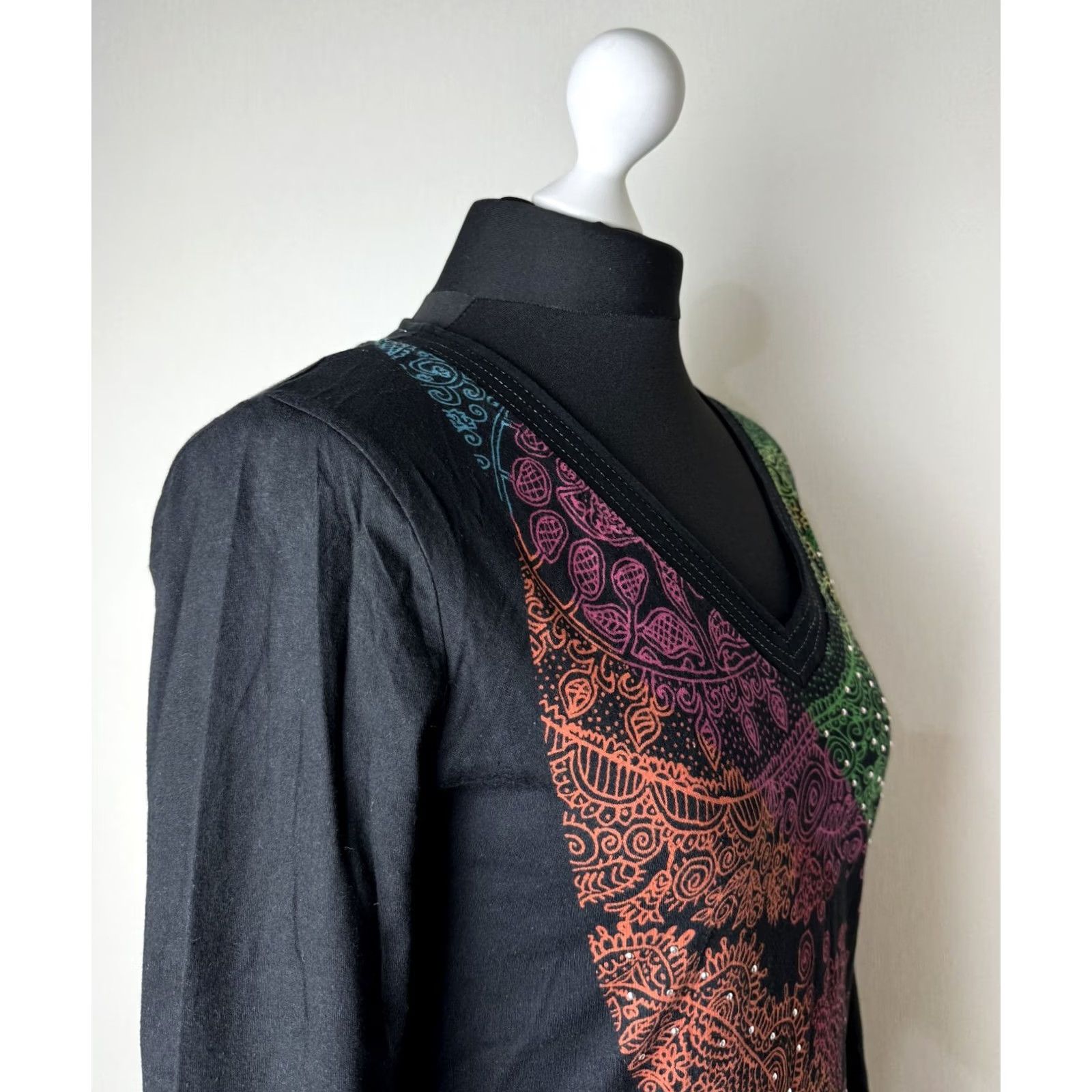 Desigual Desigual womens black Tunic Shirt Size M Size M / US 6-8 / IT 42-44 - 3 Thumbnail