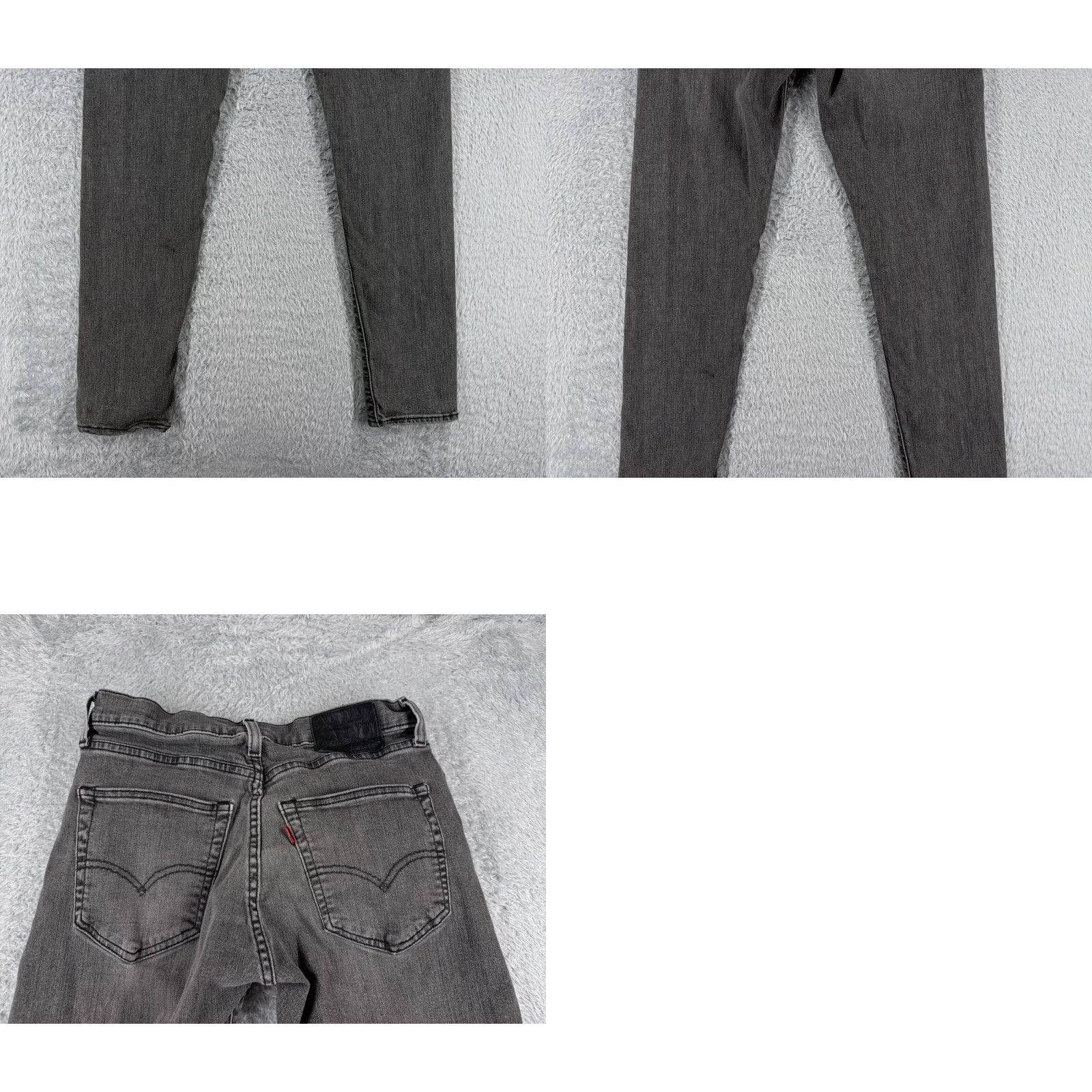 Levi's Levi's 512 Jeans Regular 30 Black Denim Cotton 5-Pocket Distressed Stretch Skinny Vintage No Size US 30 / EU 46 - 10 Thumbnail