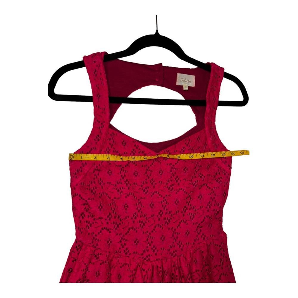 Designer Anthropologie l Deletta Red Lace Dress XS Size XS / US 0-2 / IT 36-38 - 6 Thumbnail