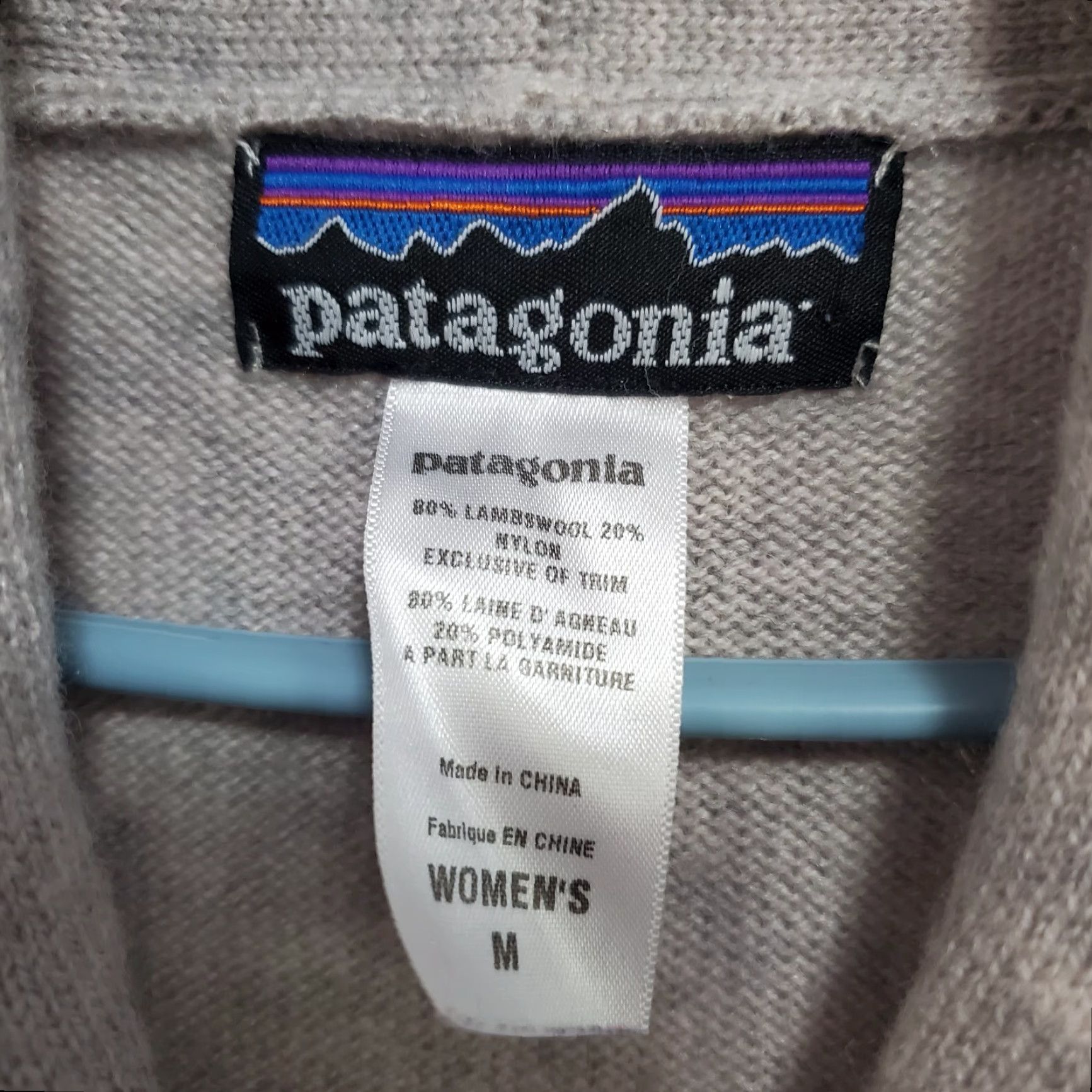 Patagonia VINTAGE Patagonia Cardigan Womens M Gray Lambswool Blend Button Sweater Grandpa Preppy Size M / US 6-8 / IT 42-44 - 6 Thumbnail