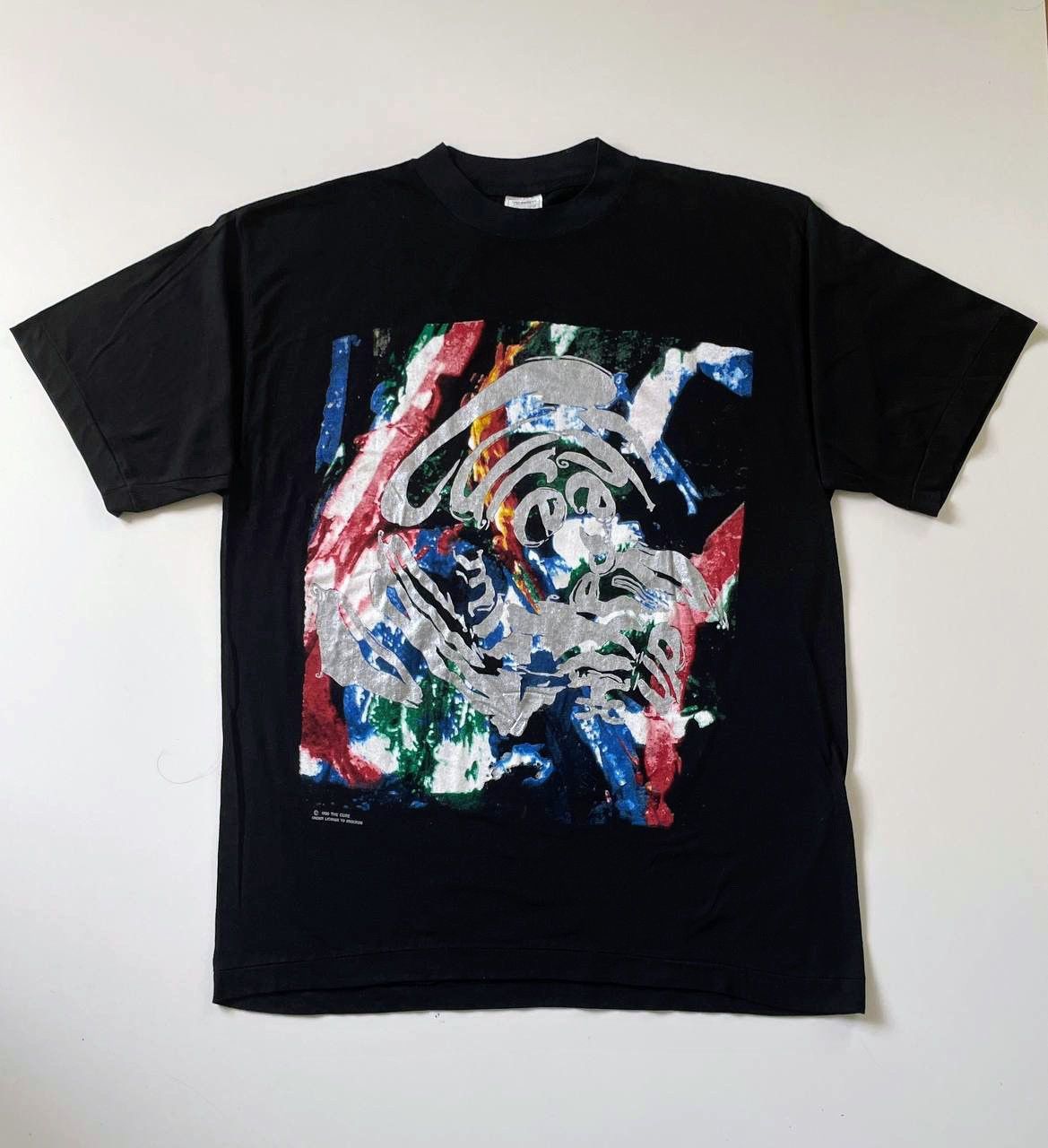 image of Band Tees x Rock Tees Vintage The Cure 1990 Mixed Up Promo T Shirt Tee 90's 80's in Black (Size XL)