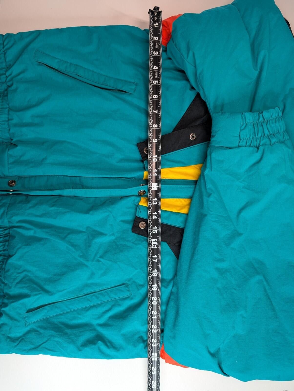 Other Vintage XSTATX 90s Puffer Ski Jacket Mens M Teal/Blk/Rd/YL Size US M / EU 48-50 / 2 - 9 Thumbnail