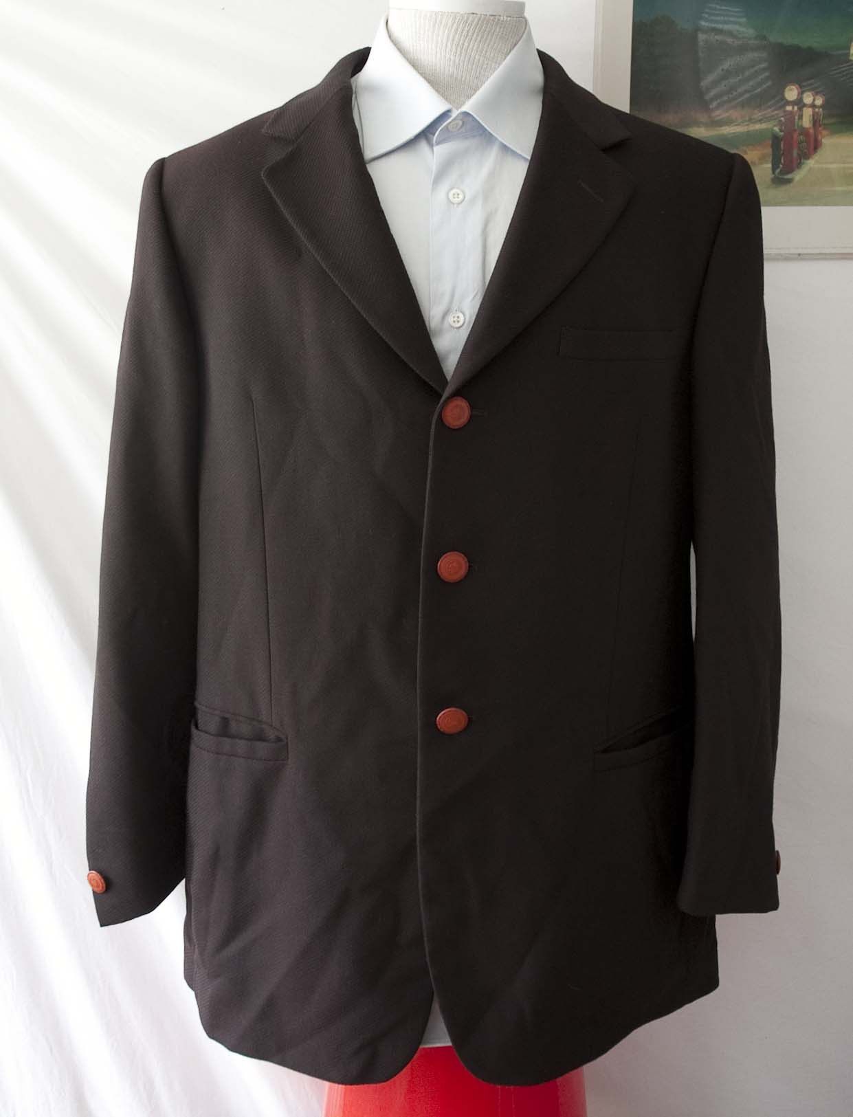 Versace × Vintage Versace Classic V2 Vintage Jacket Size 42US Brown Size 42R - 3 Thumbnail