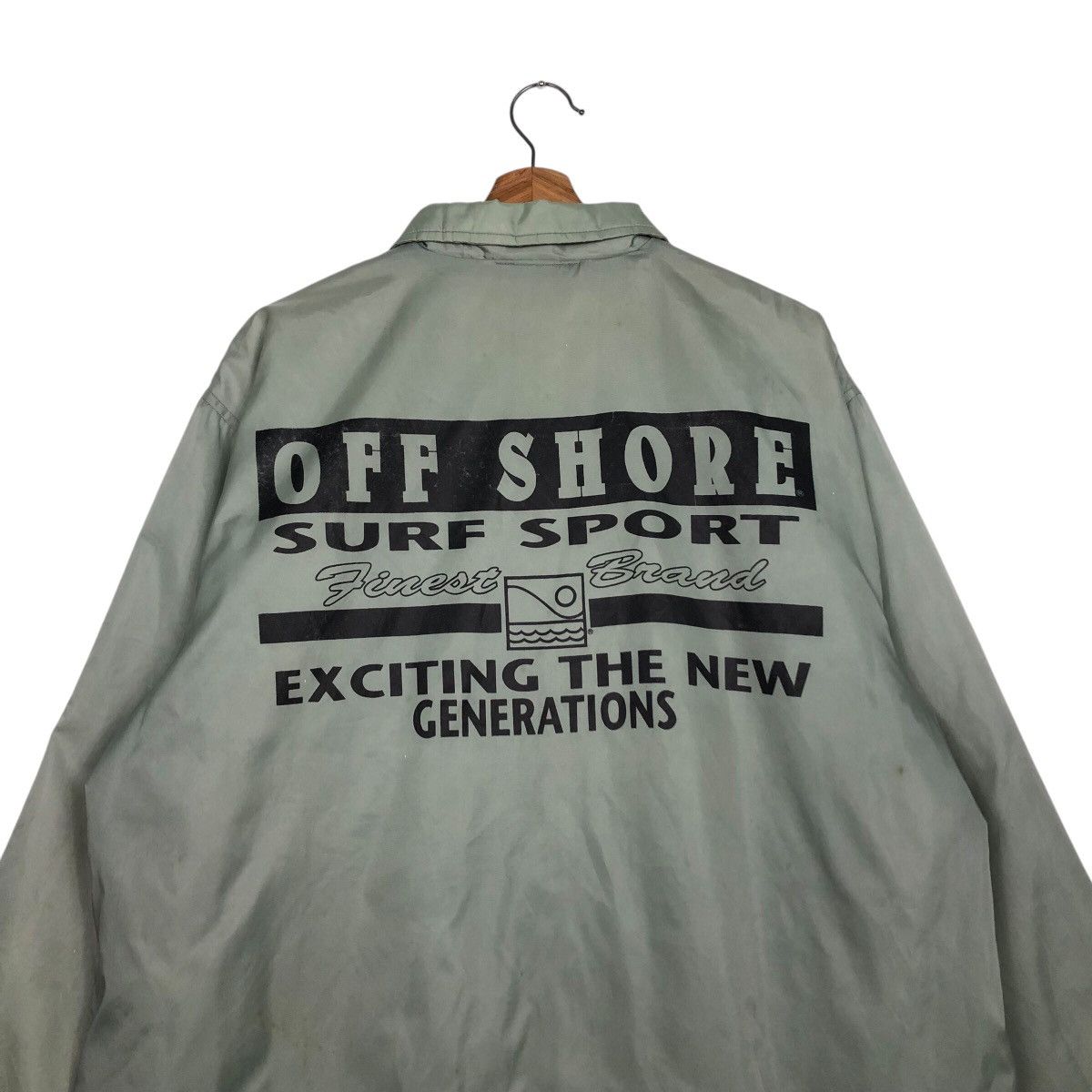 Japanese Brand × Vintage 📌Vintage Snap Button Jacket Off Shore Surf Style Big Logo Size US M / EU 48-50 / 2 - 10 Thumbnail
