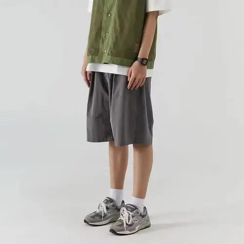 Jean 21SS Indigo Union Japan Grey Worker Oversized Shorts Size US 32 / EU 48 - 1 Thumbnail