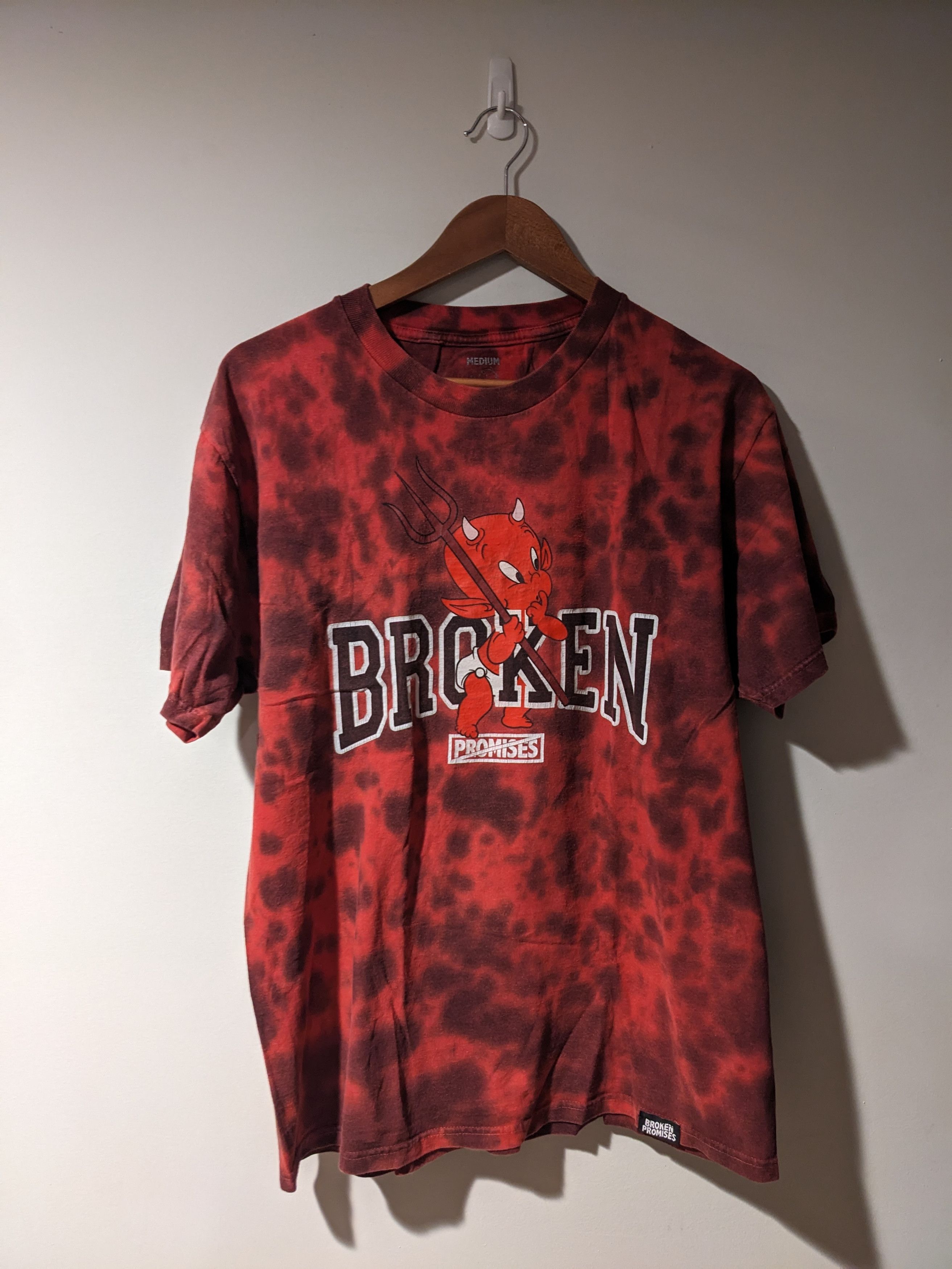 Broken Promises Co. × Designer Broken Promises Devil Cartoon Red Medium T-Shirt Size US M / EU 48-50 / 2 - 1 Thumbnail