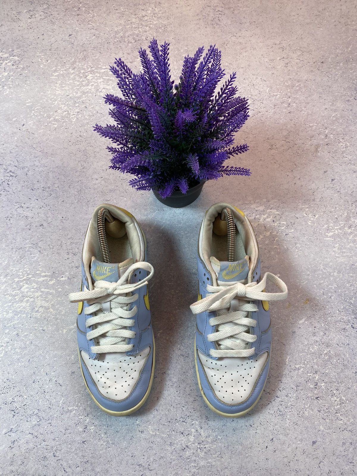 Vintage Vintage Nike Dunk Low Ice Blue Maize White 2000 Size US 5 / EU 37 - 3 Thumbnail