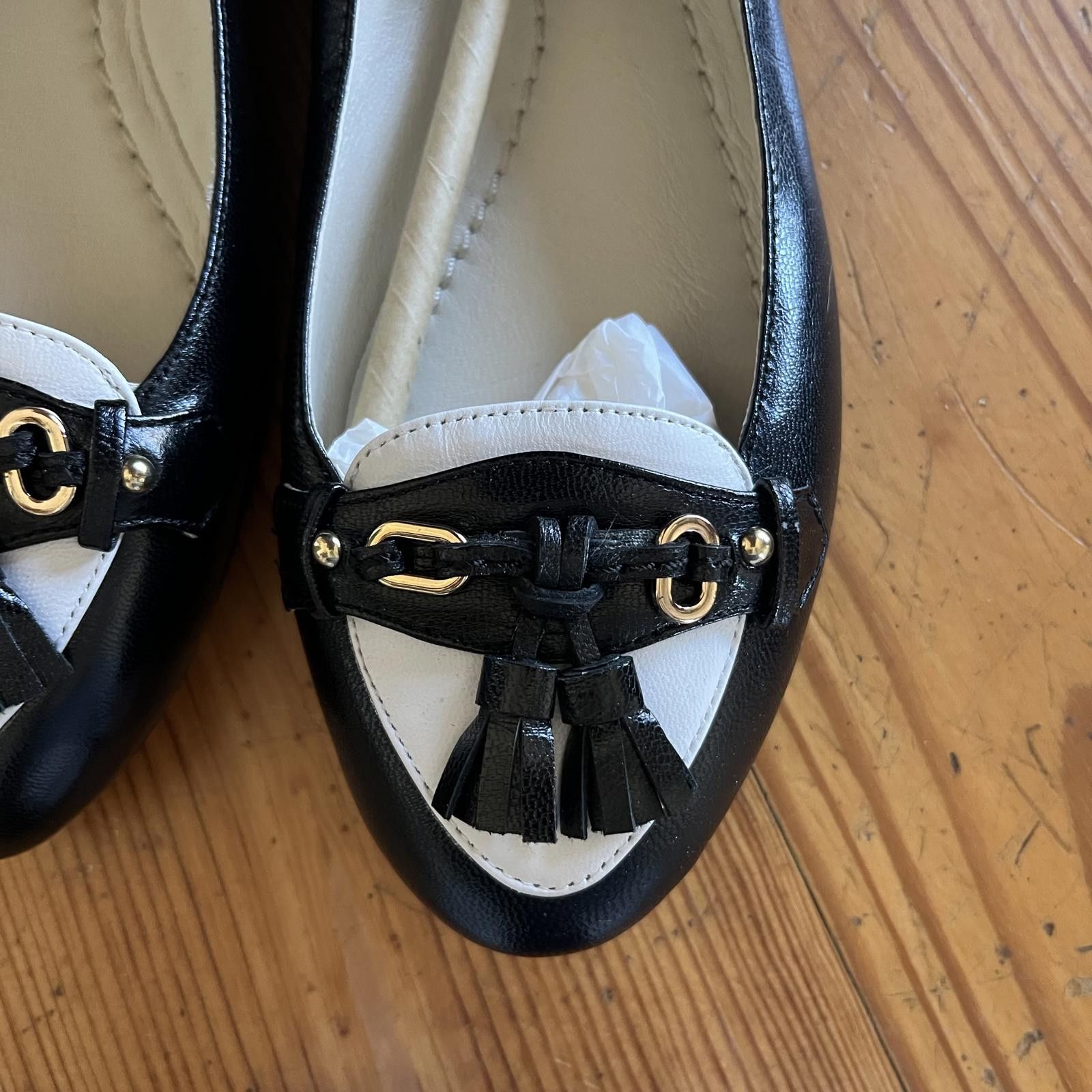 Brooks Brothers NIB -Size 7-Women's-Brooks Brothers -Black Multi Flats - Size US 7 / IT 37 - 6 Thumbnail