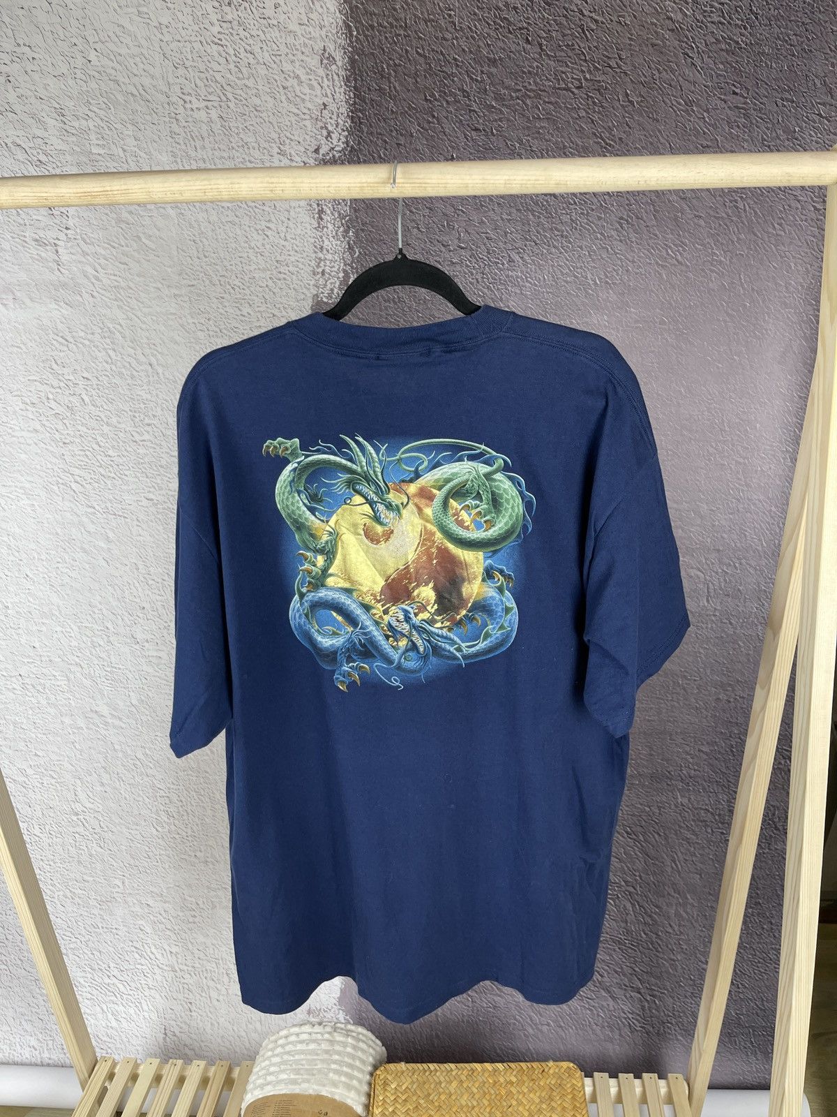 Universal Studios Universal Studios Hollywood Yin/Yang Dragon Shirt XL Navy Size US XL / EU 56 / 4 - 2 Thumbnail