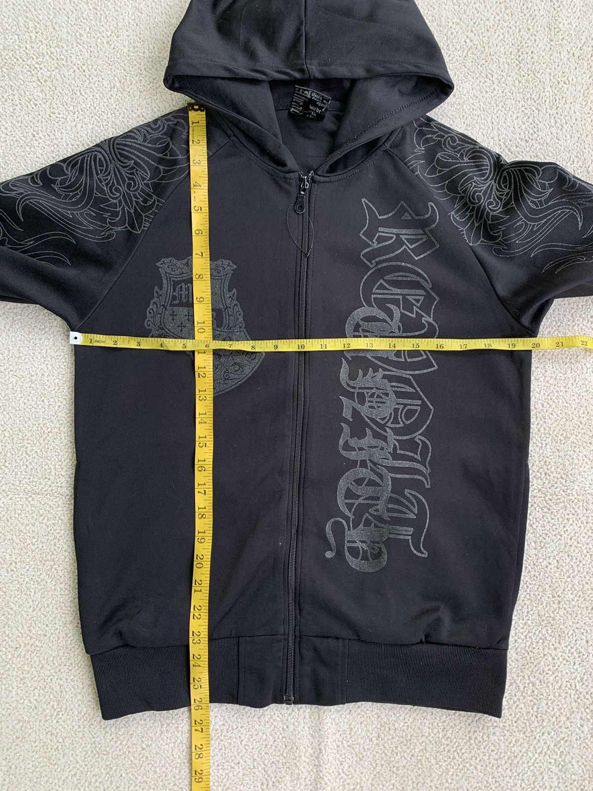 If Six Was Nine × Japanese Brand × Le Grande Bleu (L.G.B.) Vtg Y2k Clash Crossing Revolt Poem Zipper Hoodie Size US L / EU 52-54 / 3 - 15 Thumbnail