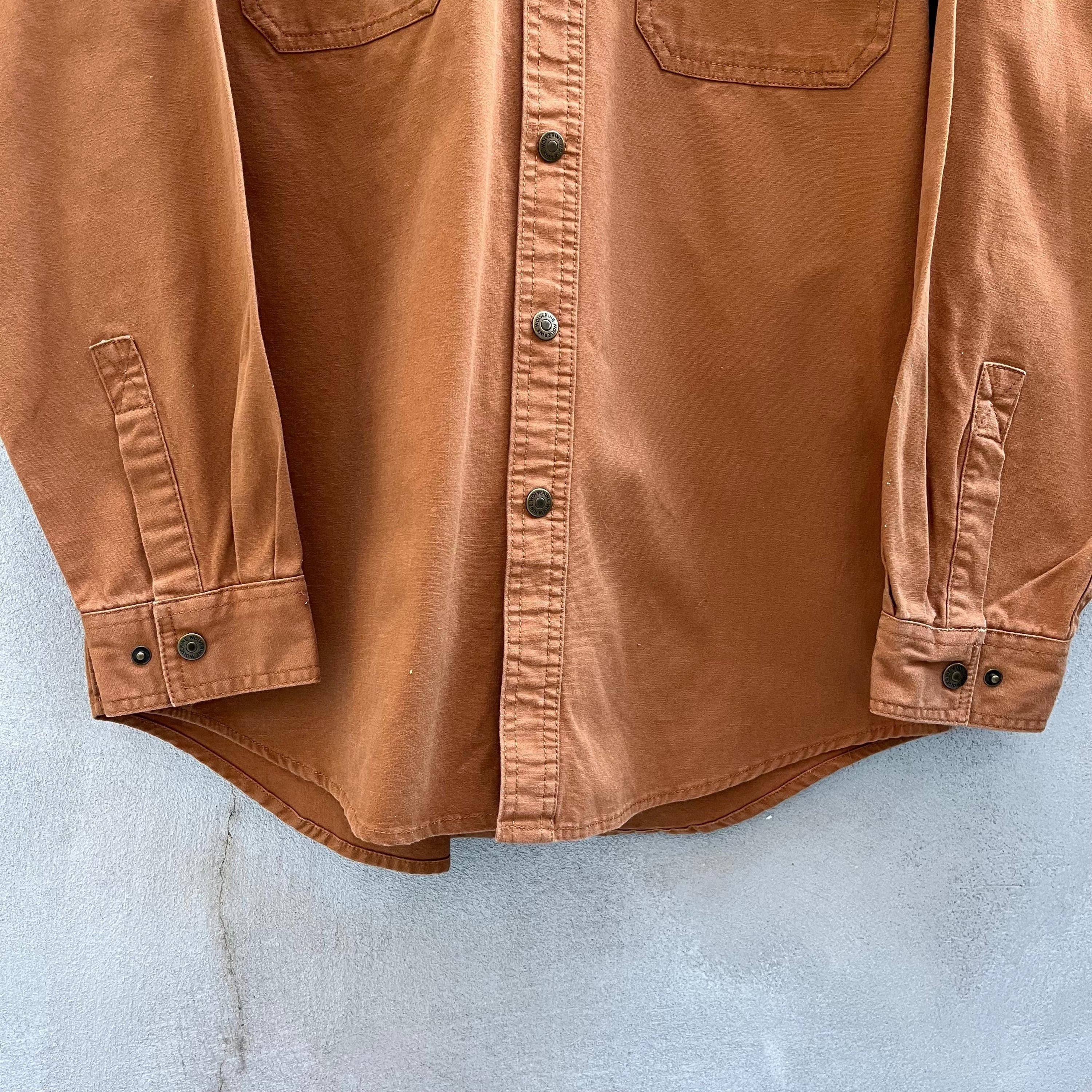 Vintage × Wolverine Wolverine Brown NOS Long Sleeve Button Down Shirt Size US L / EU 52-54 / 3 - 3 Thumbnail