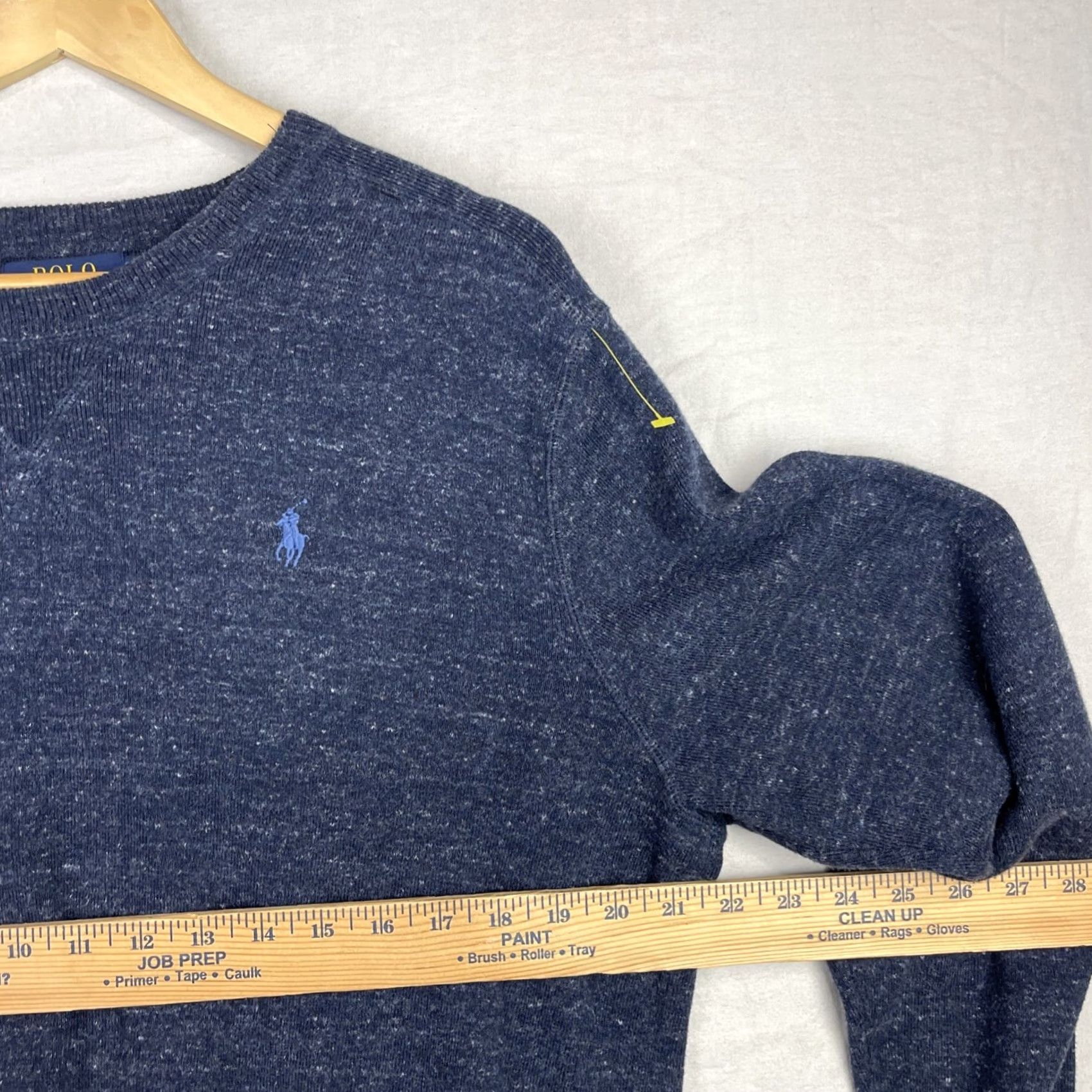 Polo Ralph Lauren Polo Ralph Lauren Sweater Mens Large Navy Blue Long Sleeve Pullover Preppy Knit Size US L / EU 52-54 / 3 - 5 Thumbnail