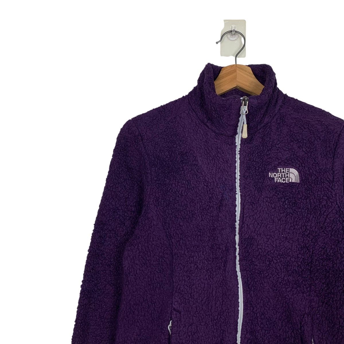 The North Face THE NORTH FACE Embroidery Logo Purple Fleece #1850-C80 Size S / US 4 / IT 40 - 6 Thumbnail