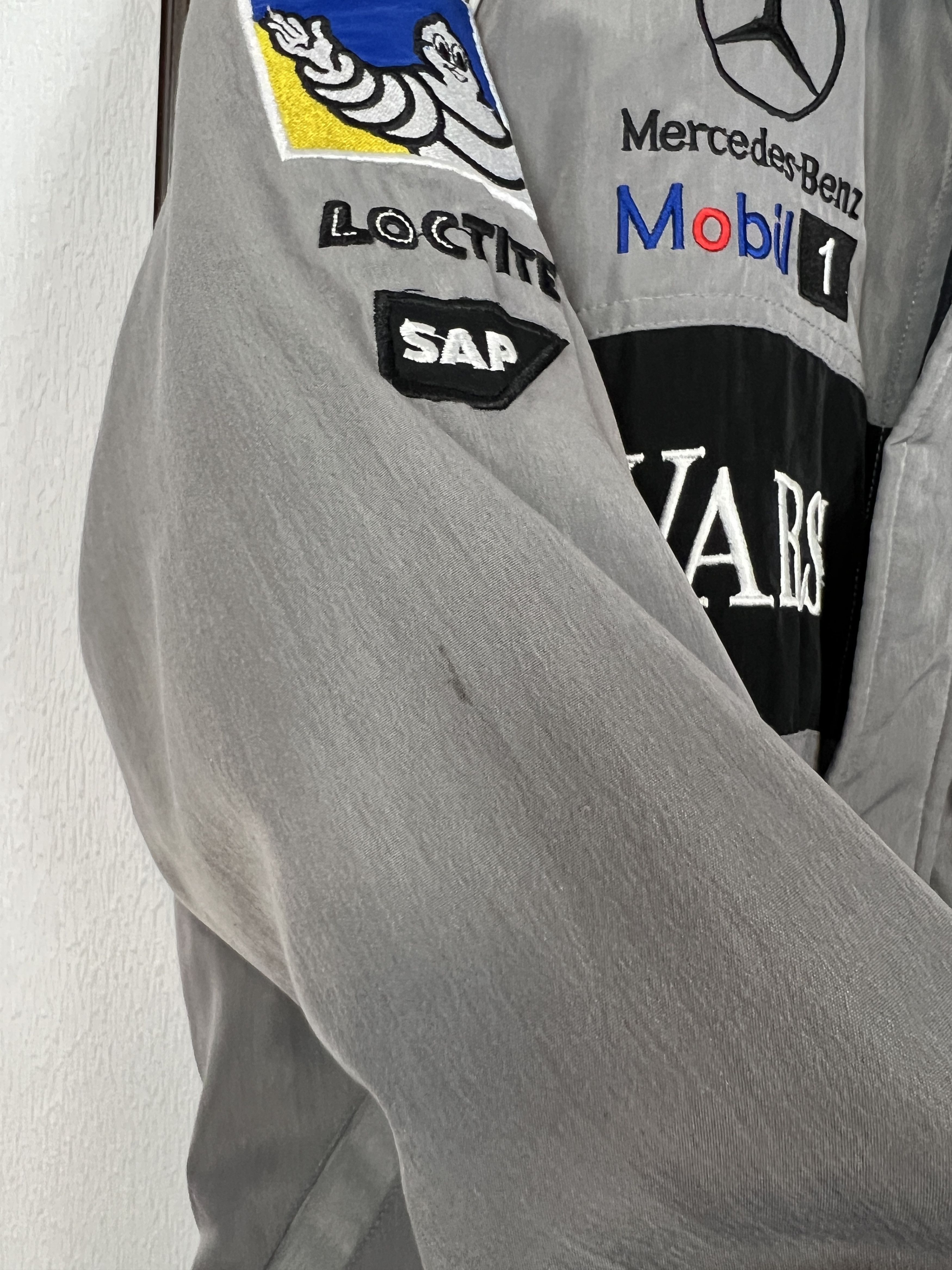 Mercedes-Benz Vintage Mercedes Benz Racing Formula 1 Bomber Warsteiner Size XS / US 0-2 / IT 36-38 - 7 Thumbnail