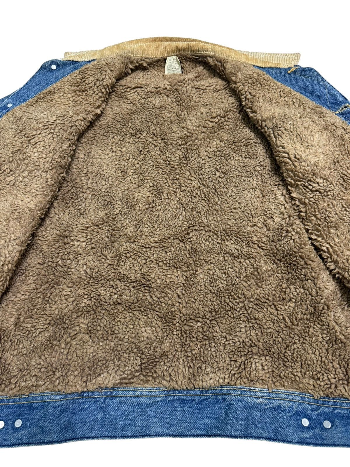 Lee Vintage Distressed Lee Raiders Sherpa Denim Jacket Size US S / EU 44-46 / 1 - 17 Thumbnail