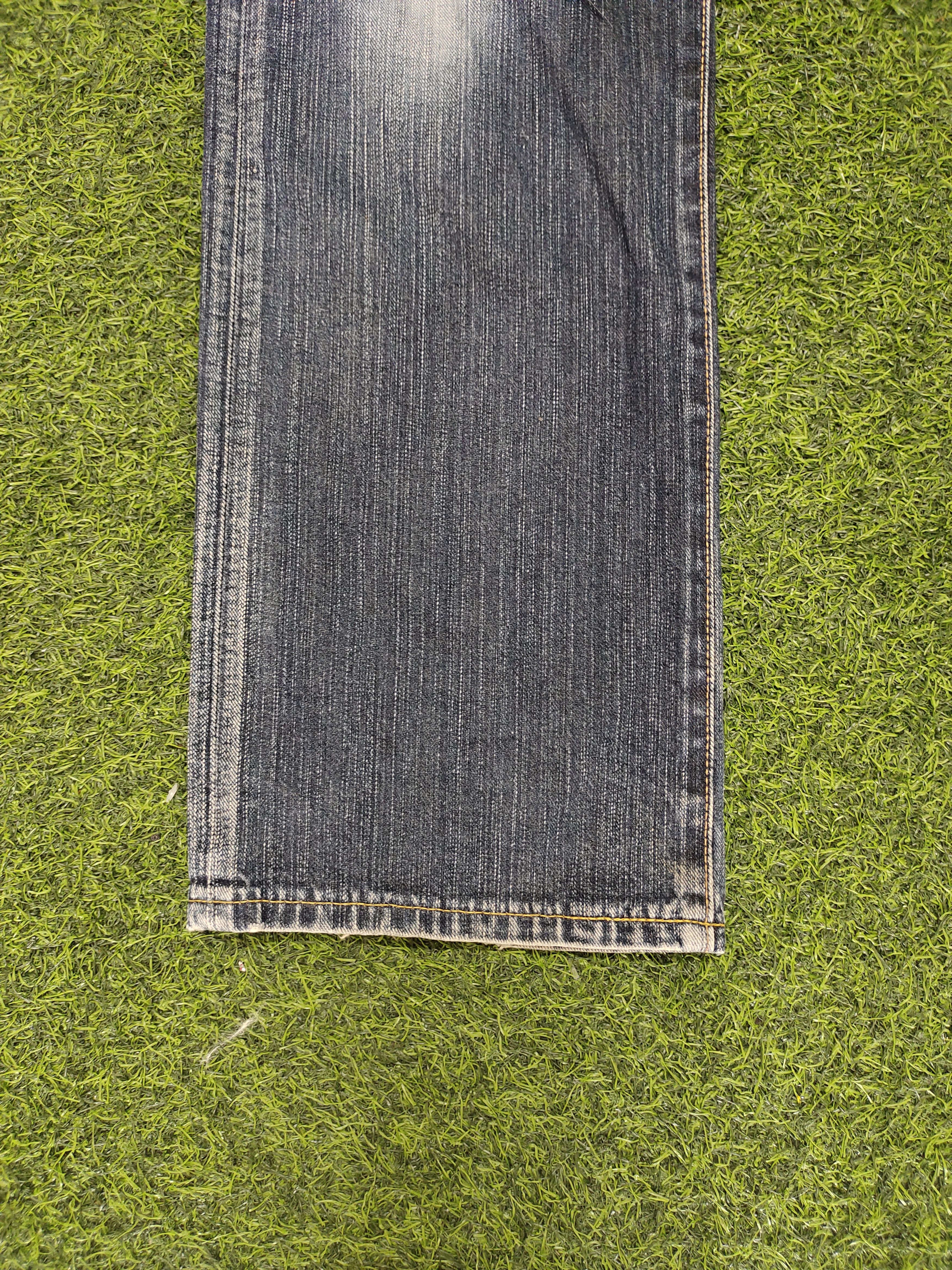 If Six Was Nine Vintage 90s Edwin Xv Distress Faded Clawmark Denim Jeans Size US 32 / EU 48 - 7 Thumbnail