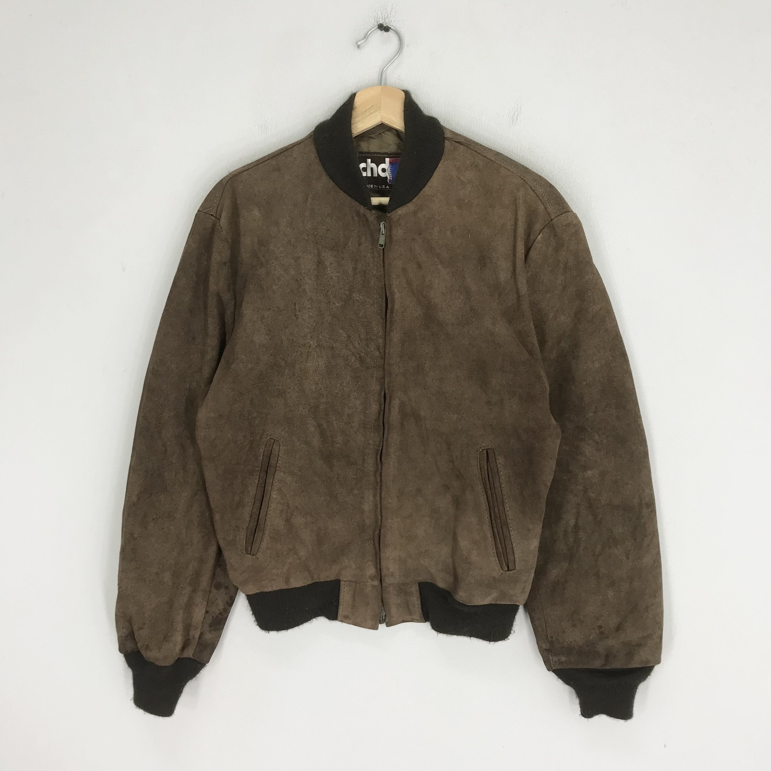Schott Vintage 90s Schott NYC Brown Suede Pure Leather Jacket Size US M / EU 48-50 / 2 - 1 Thumbnail