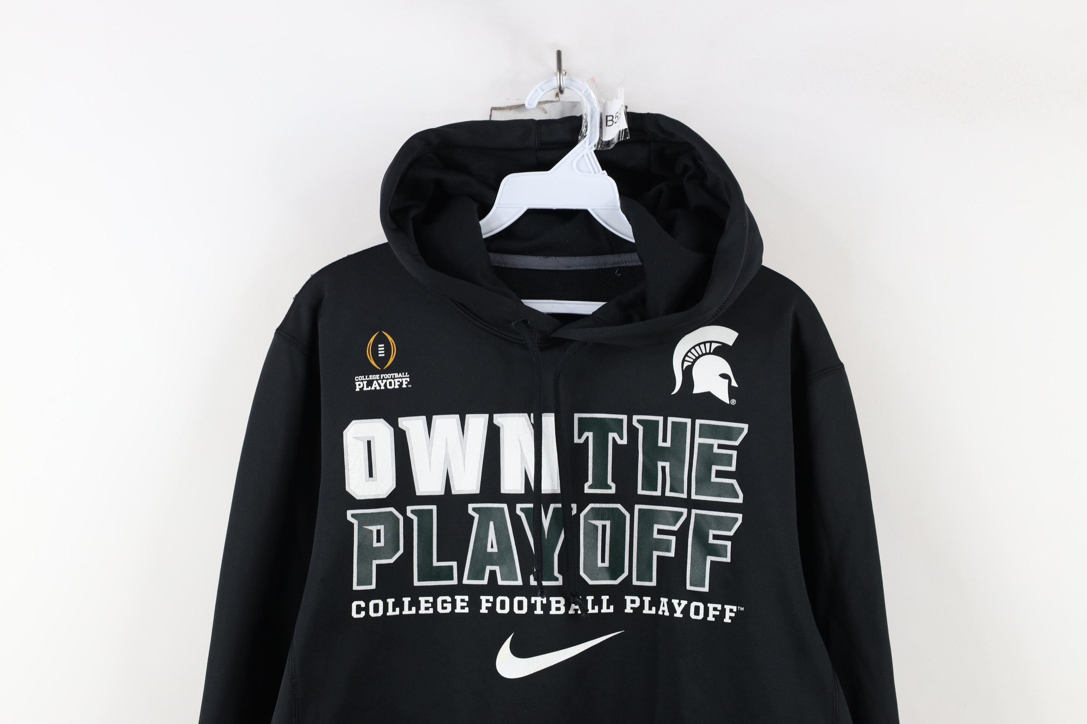 Nike × Vintage Nike Therma Fit Playoff Michigan State University Hoodie Size US S / EU 44-46 / 1 - 2 Thumbnail