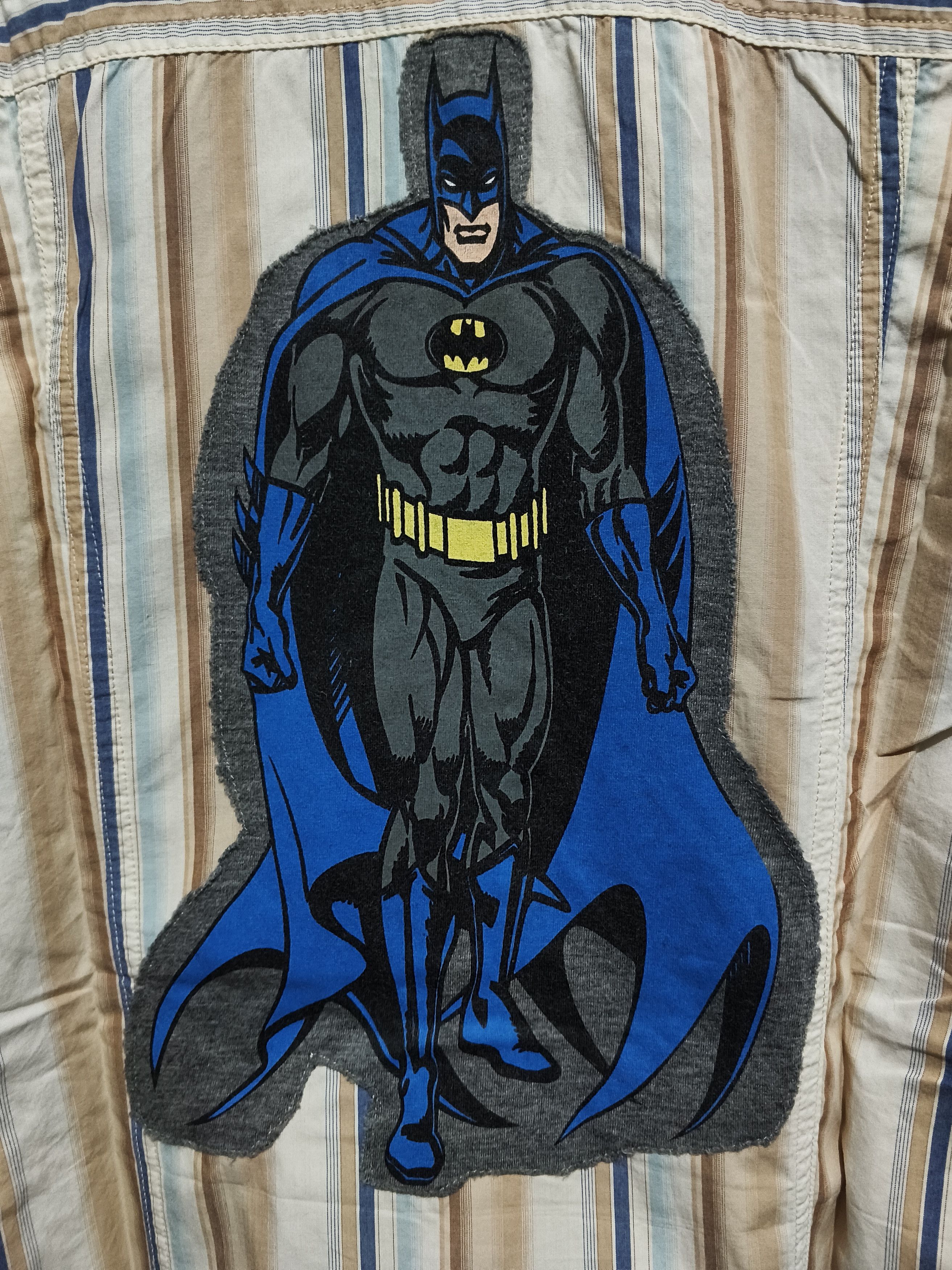 Dolce & Gabbana Vtg D&G x DC Comics Batman Patchwork Striped Button Up Shirt Size US S / EU 44-46 / 1 - 4 Thumbnail