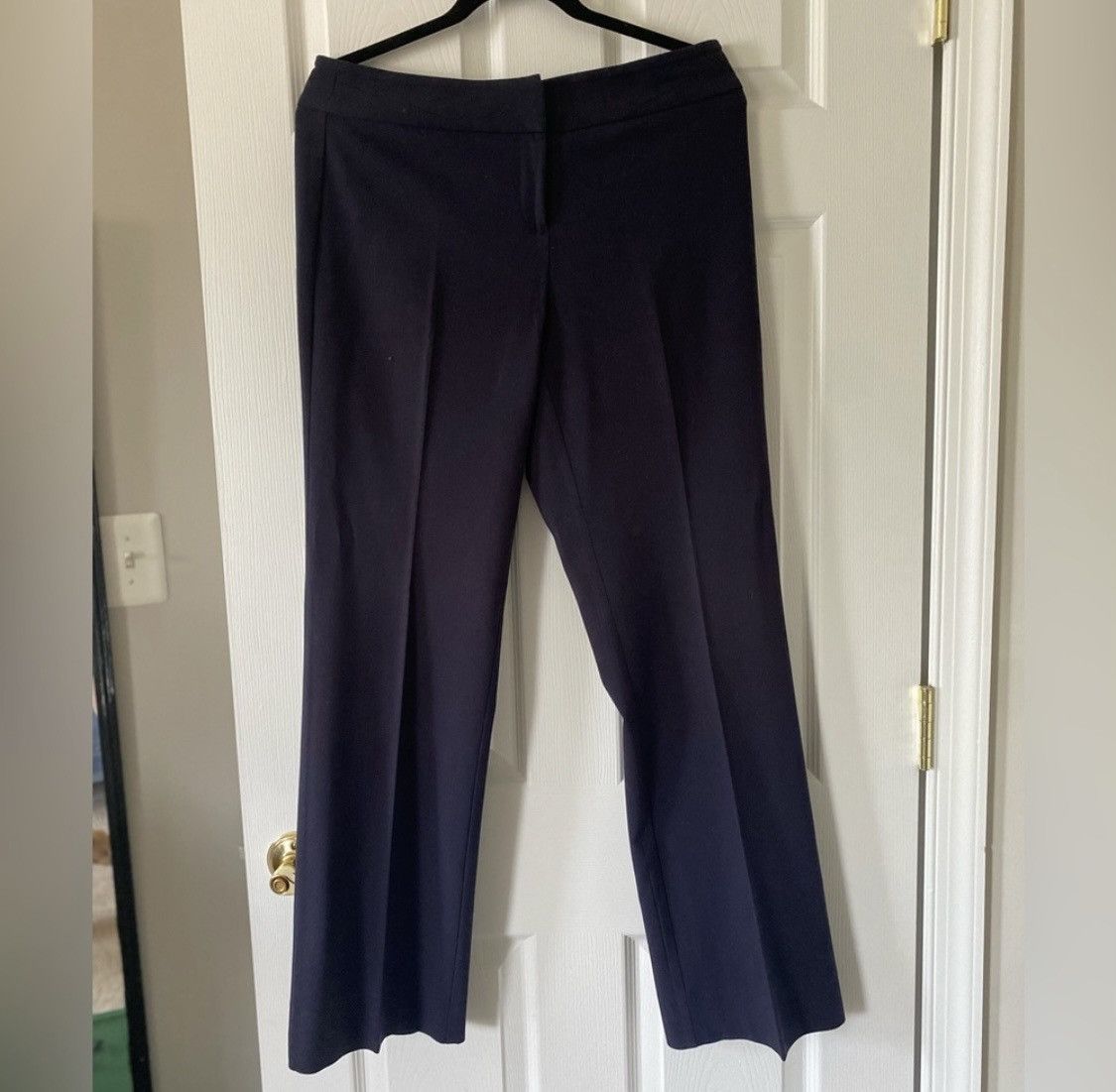 Other BRIGGS NEW YORK DARK BLUE PLEATED HIGH RISE DRESS PANTS Size 28" / US 6 / IT 42 - 8 Thumbnail