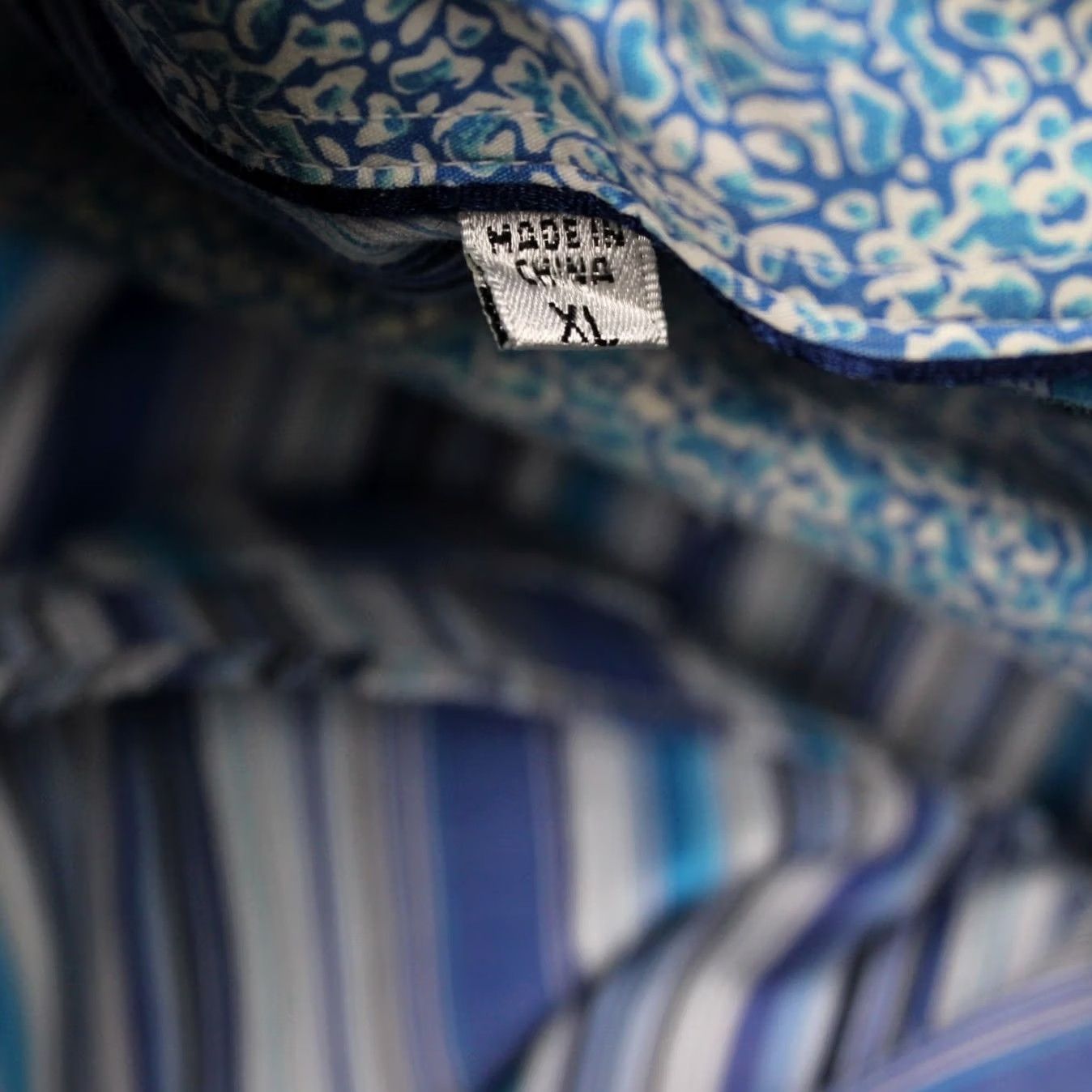 BUGATCHI Bugatchi Uomo Button-Up Shirt Mens XL Blue Striped Cotton Long Sleeve Relaxed Fit Button-Down Shirt Size US XL / EU 56 / 4 - 7 Thumbnail