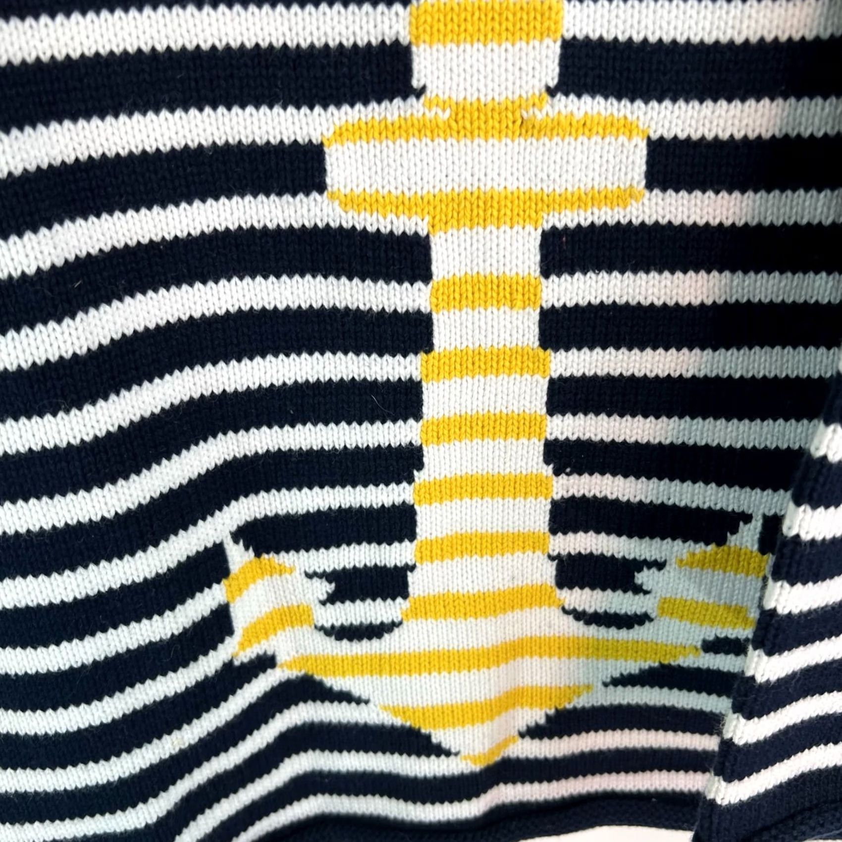 Nautica Norton Womens Nautical Blue Knit Sweater Size PXL Long Sleeve Pullover Size XL / US 12-14 / IT 48-50 - 4 Thumbnail