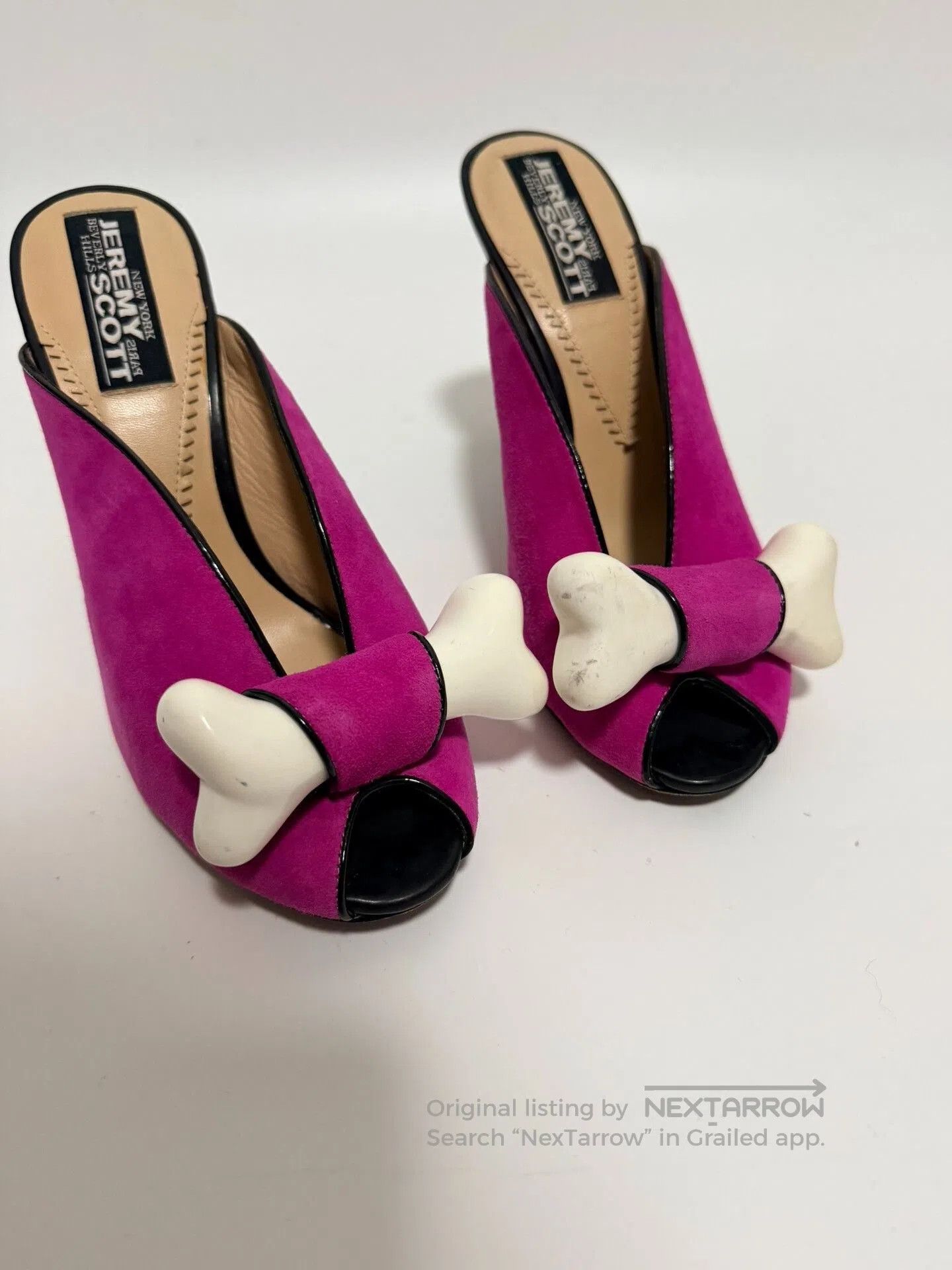 Jeremy Scott Jeremy Scott 2010SS Pink Bone Heel Mules. Size US 7 / IT 37 - 2 Thumbnail