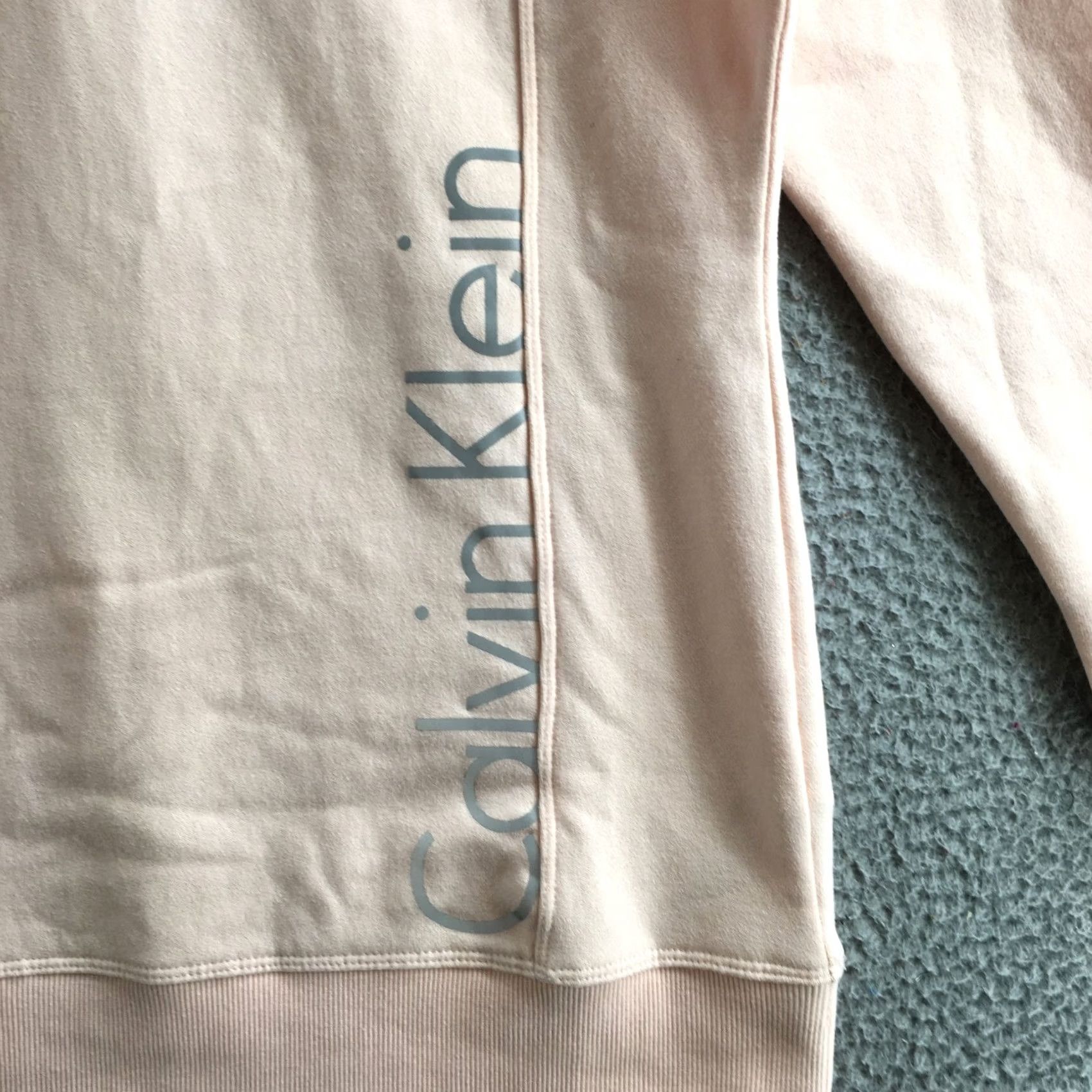 Calvin Klein Calvin Klein Sweatshirt Womens S Peach Cotton Blend Long Sleeve Mock Neck Casual Size S / US 4 / IT 40 - 5 Thumbnail