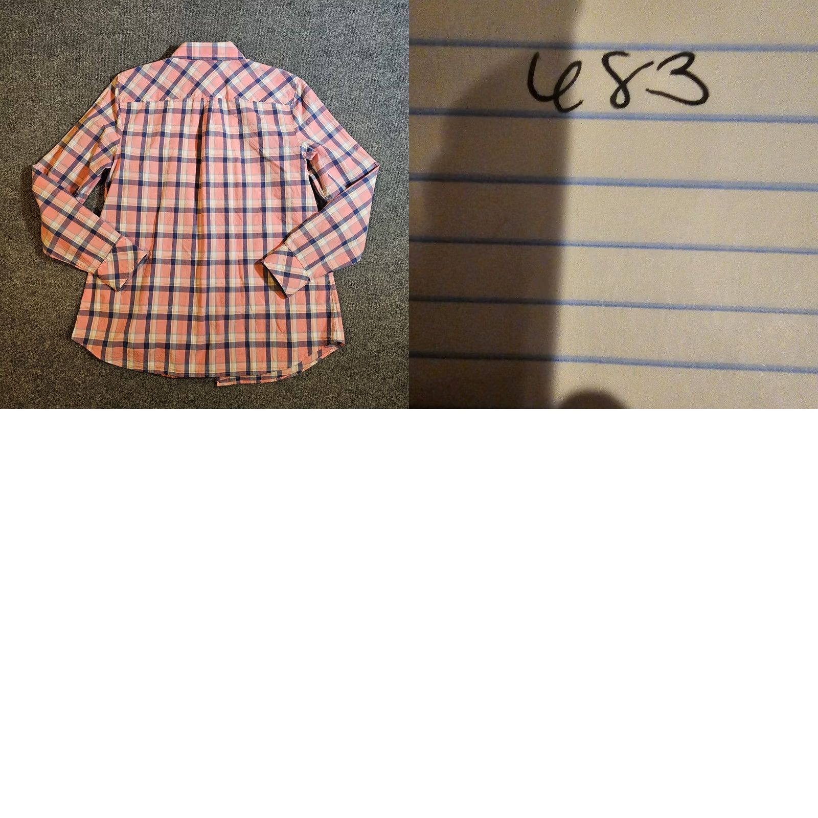 Talbots Talbots Top Blouse Womens Size M Pink Blue Plaid Button Long Sleeve Casual Career Shirt Size M / US 6-8 / IT 42-44 - 8 Thumbnail