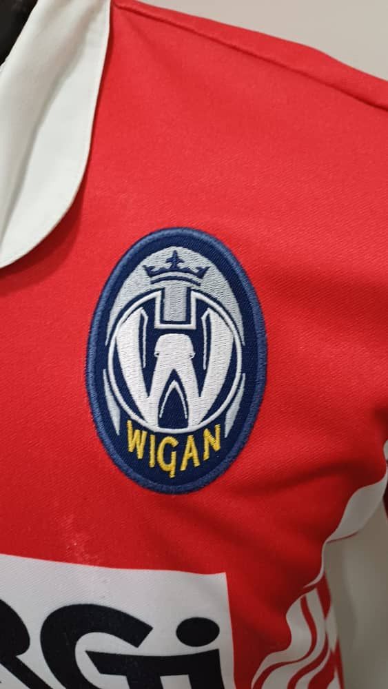 Canterbury of New Zealand Rare WIGAN NIKE rugby polo shirt Size US S / EU 44-46 / 1 - 6 Thumbnail