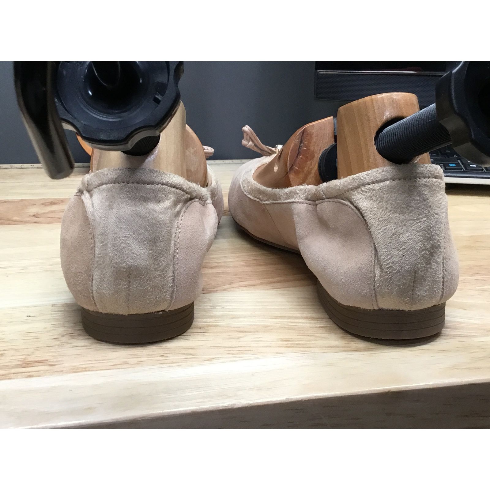 Cole Haan Cole Haan Keira Women's Tan Suede Slip-On Ballet Flat 9.5 Size US 9.5 / IT 39.5 - 3 Thumbnail