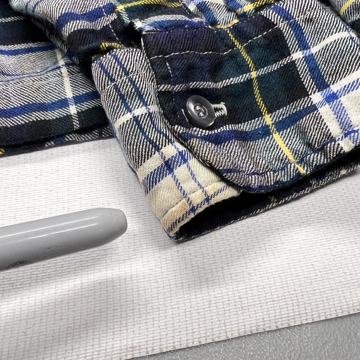Vintage × Viyella VTG Viyella Flannel Shirt Blue Plaid Button Up Wool Scotland Size US M / EU 48-50 / 2 - 11 Thumbnail