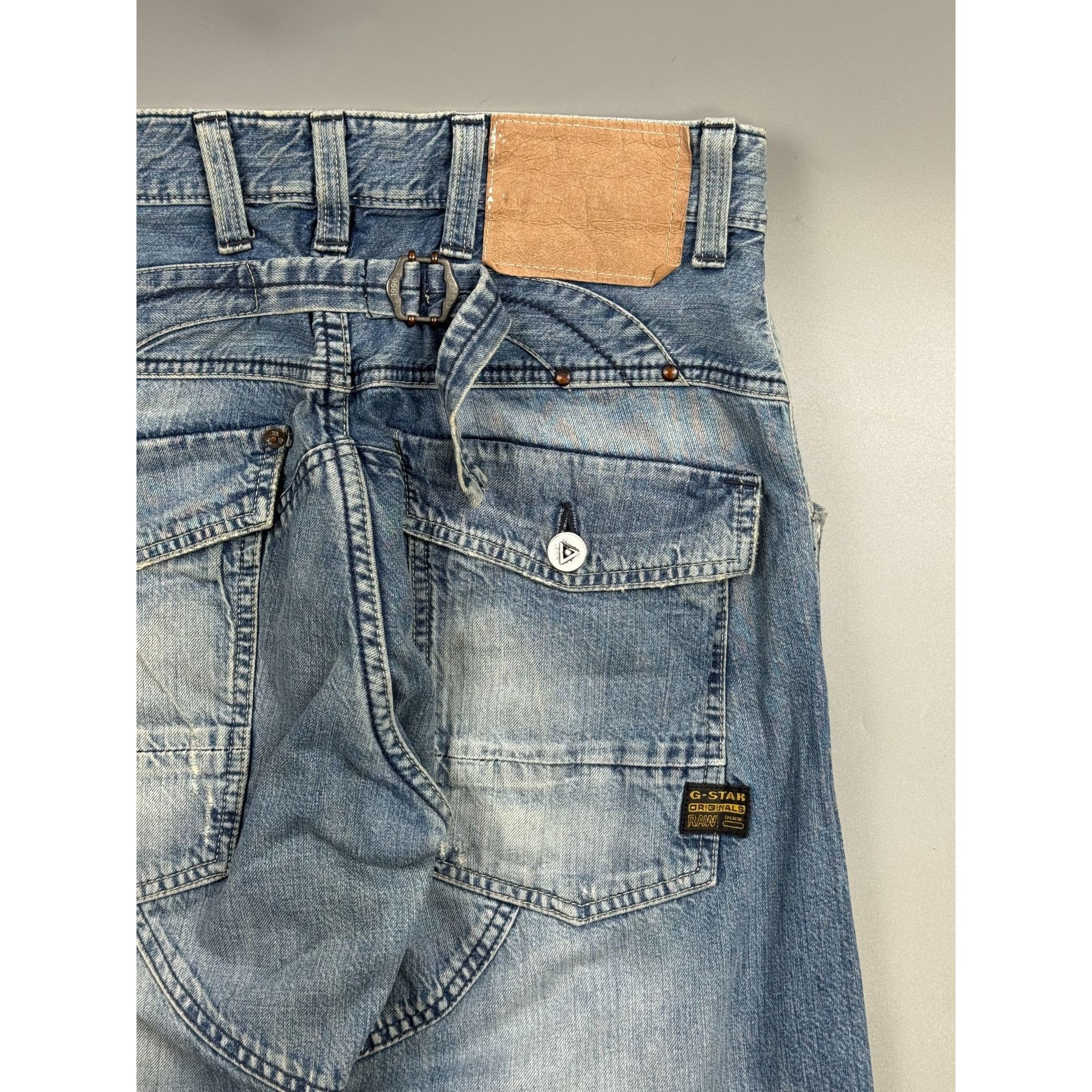 G-Star G-Star Raw Light Wash Denim Jeans Pants (Y1241) Size US 32 / EU 48 - 11 Thumbnail