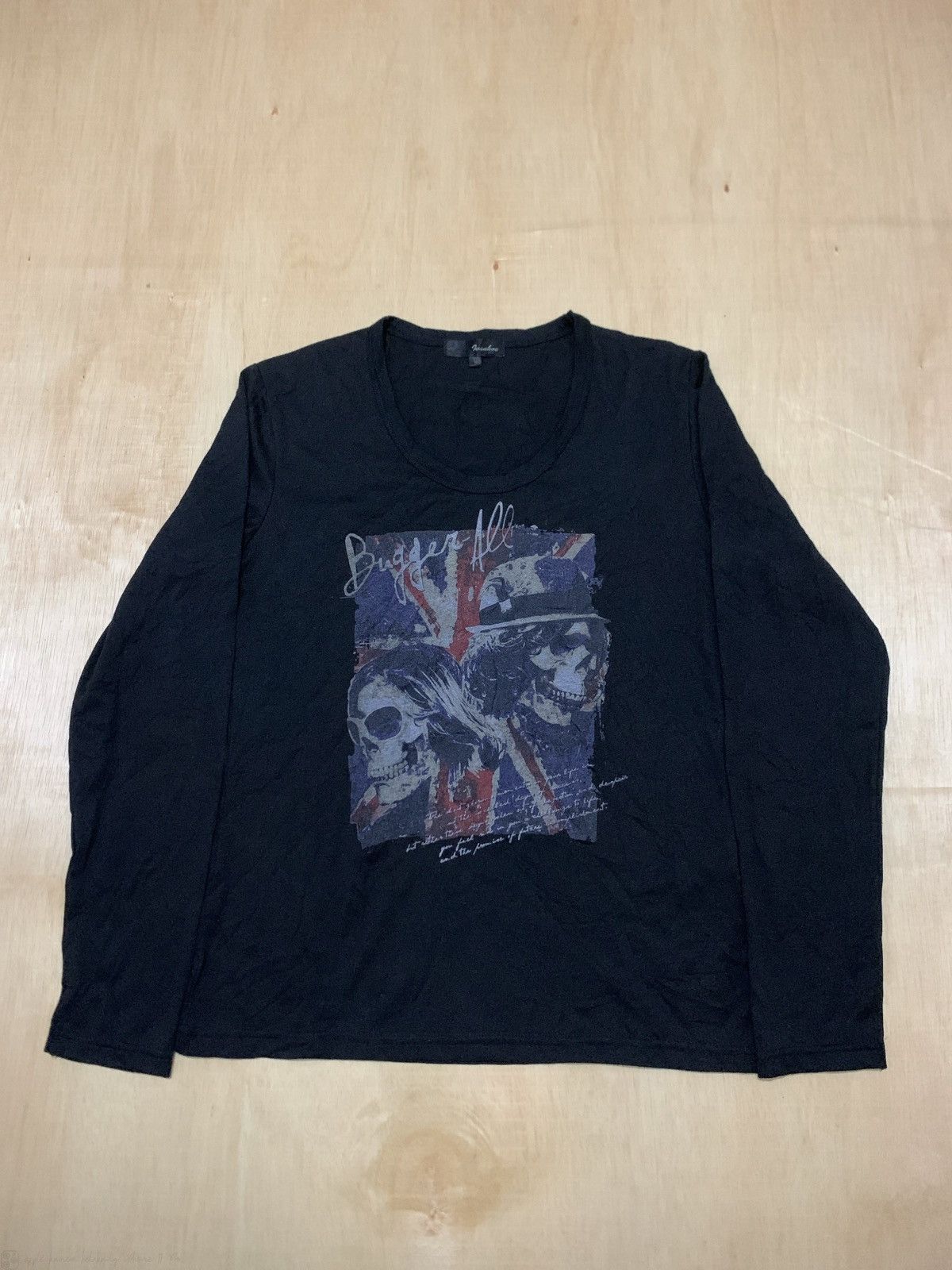 Japanese Brand Y2k Buggel All Skull Ifsixwasnine Punk Style Longslevee Size US L / EU 52-54 / 3 - 1 Thumbnail