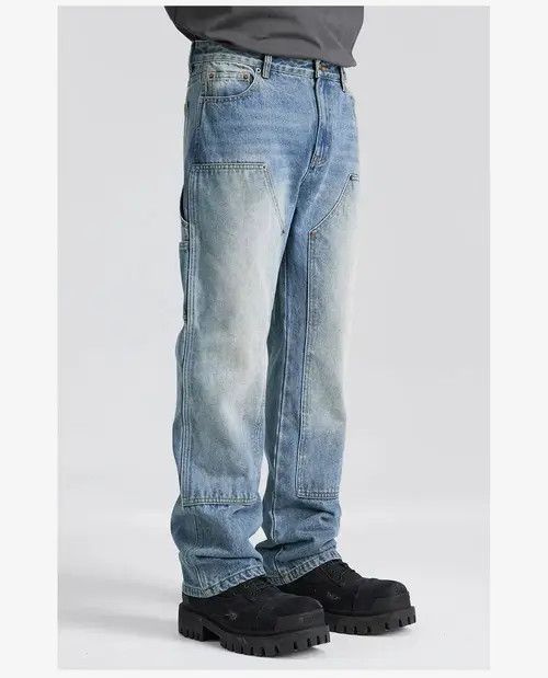 Jean Miyauchi x Kino skate hiphop faded carpenter cargo jeans Size US 32 / EU 48 - 7 Thumbnail